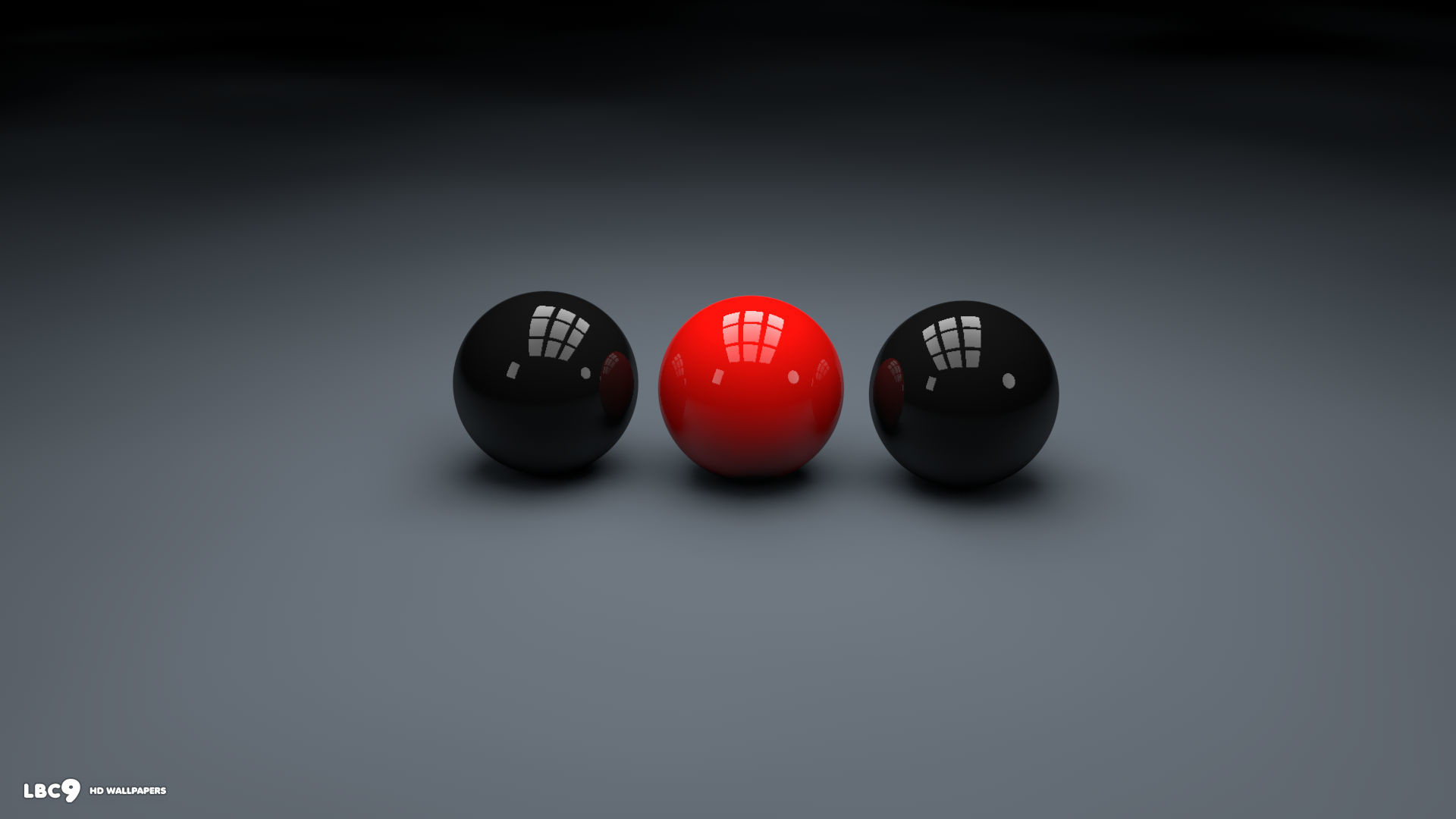 1920x1080 black red black 3d spheres full hd