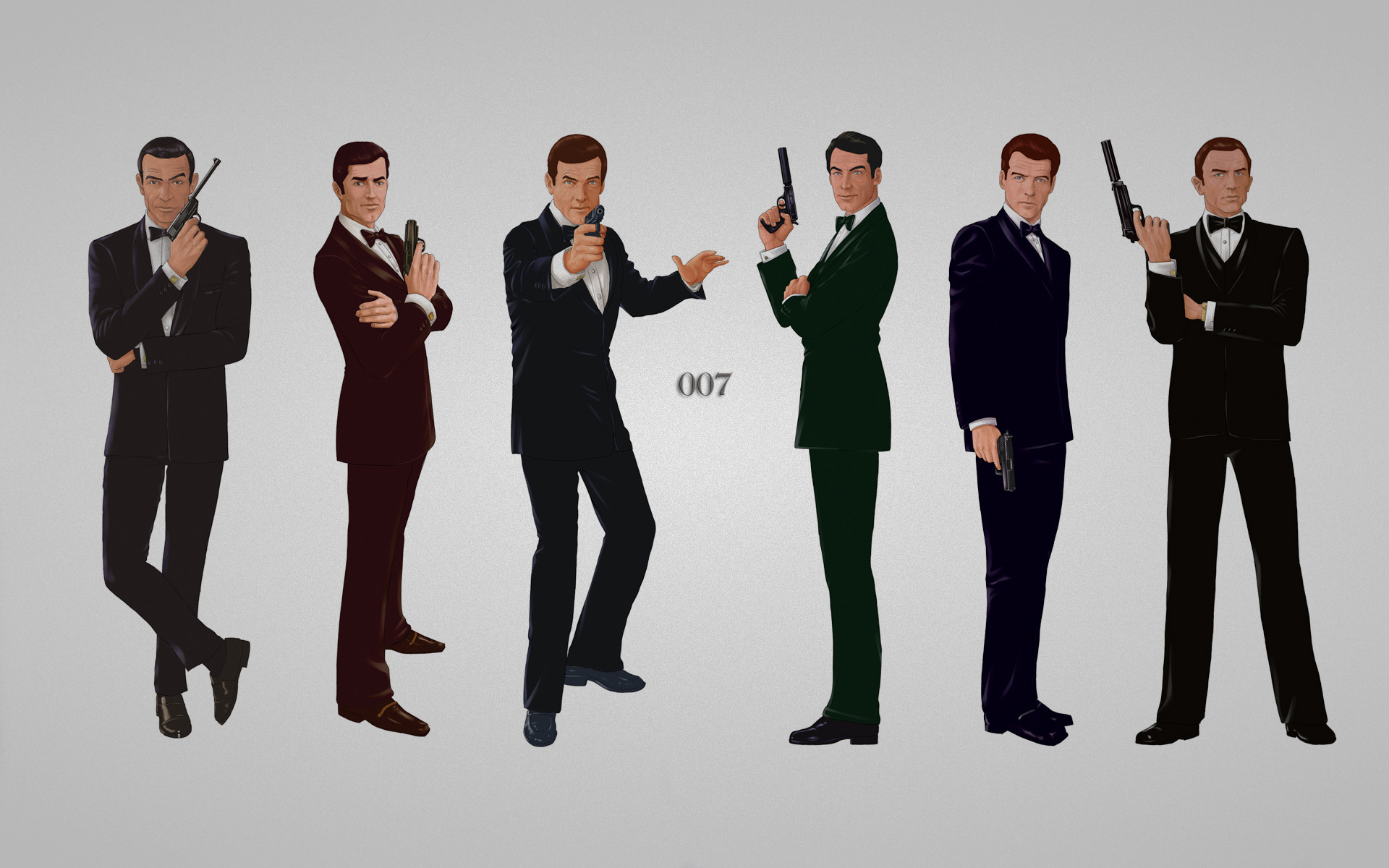 1920x1200 James Bond Wallpaper, james bond, guns, suits widescreen