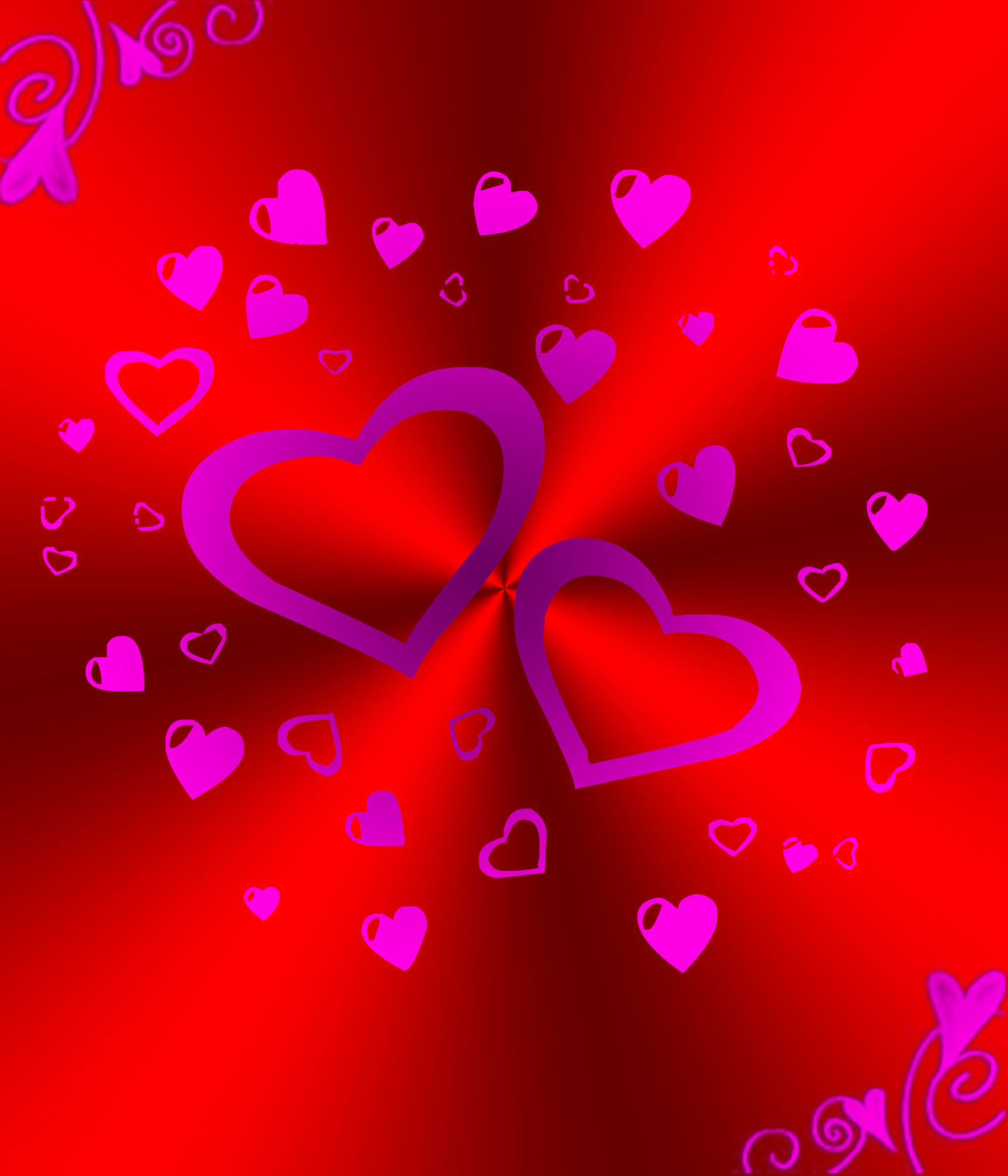 1728x2016 ... Red And Purple Hearts Background by Princessdawn755