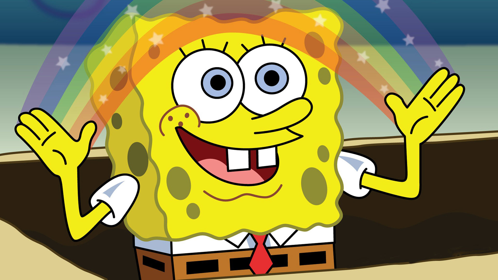 1920x1080 Spongebob Squarepants Rainbow Desktop Background. Download  ...