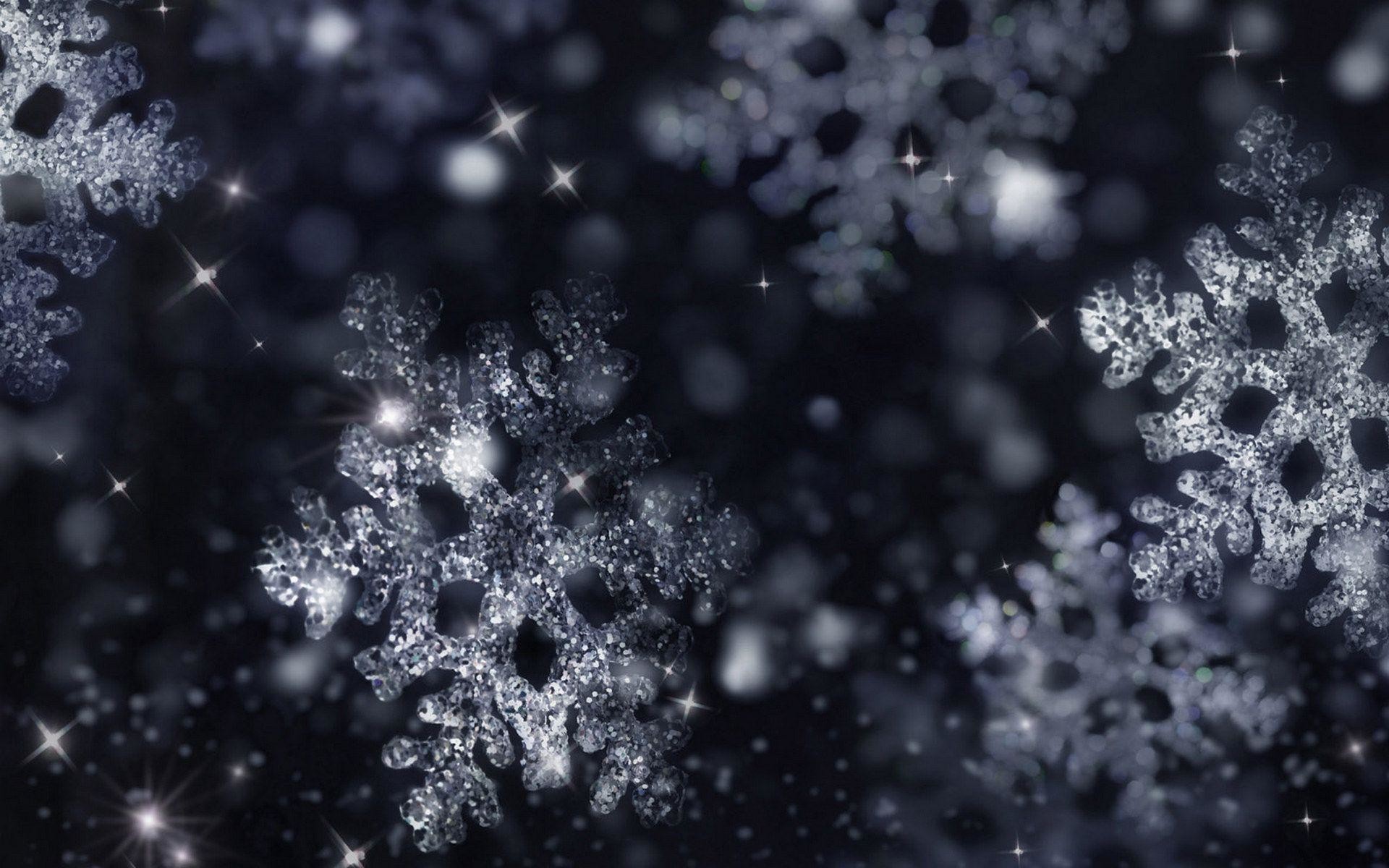 1920x1200 Adorable Snow flakes Christmas snow wallpaper