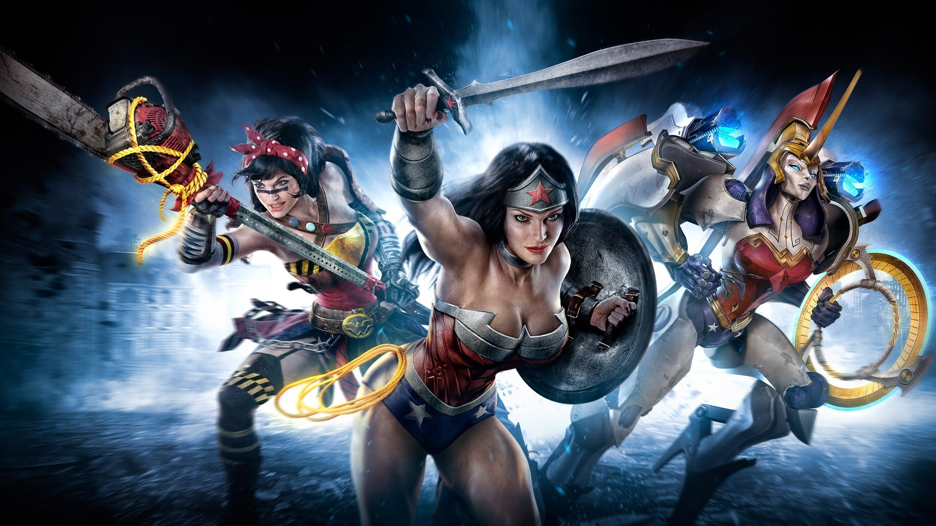 1920x1080 comic superheroes women | superhero Wonder Woman DC-comics Sword wallpaper  background