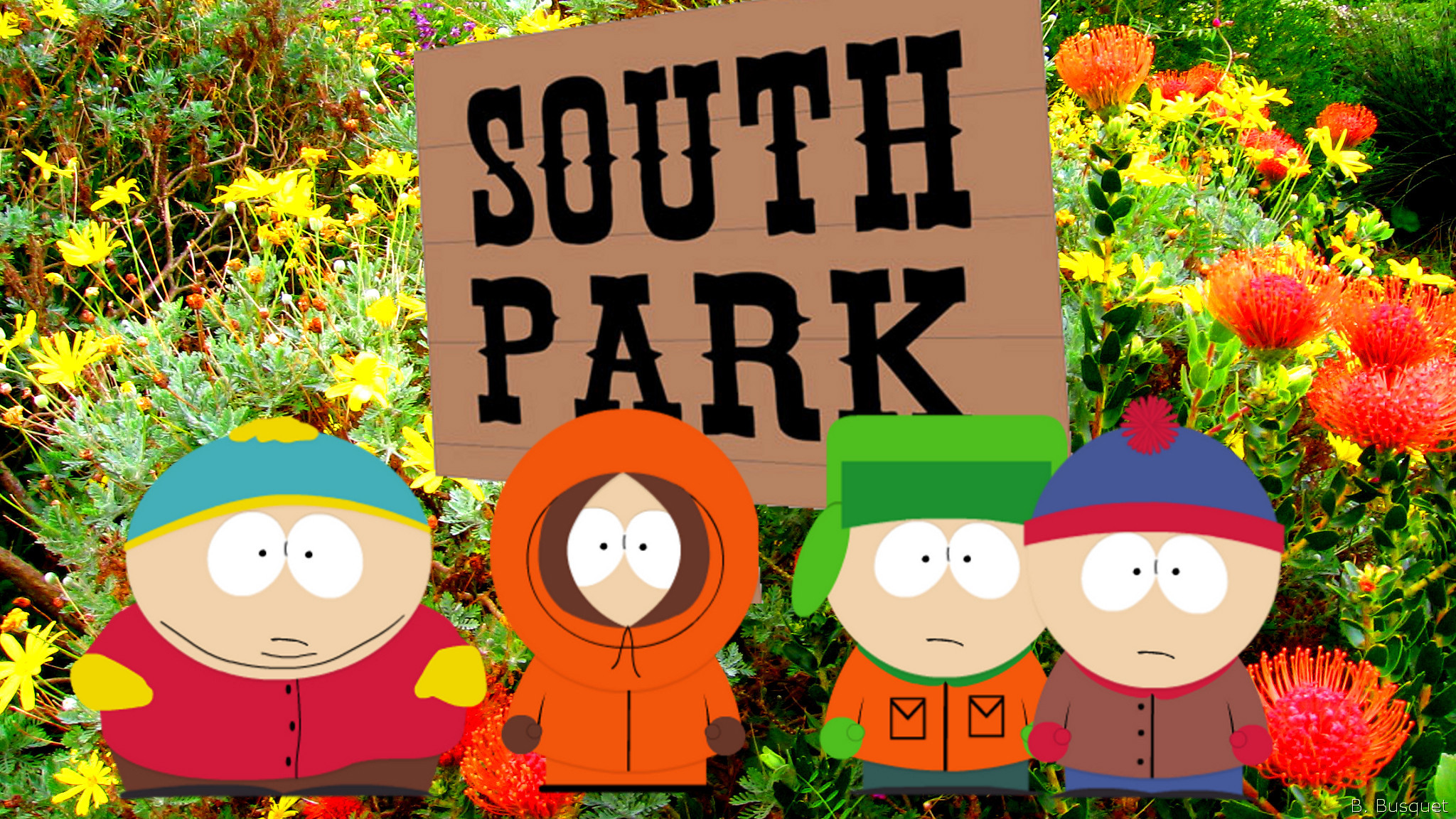 2048x1152 South Park wallpaper with characters