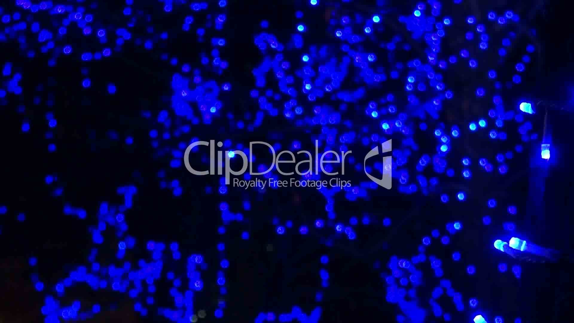 1920x1080 Clips. Blue Christmas lights abstract background ...