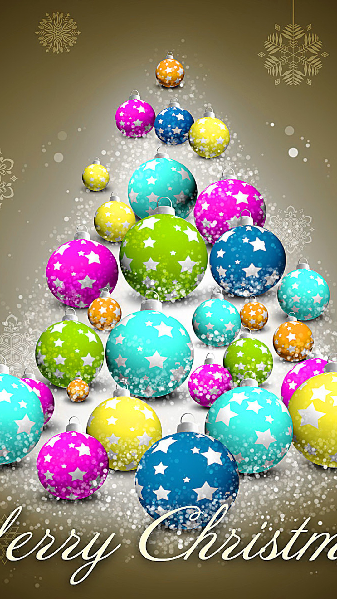 1080x1920 Colorful Christmas iphone wallpaper.