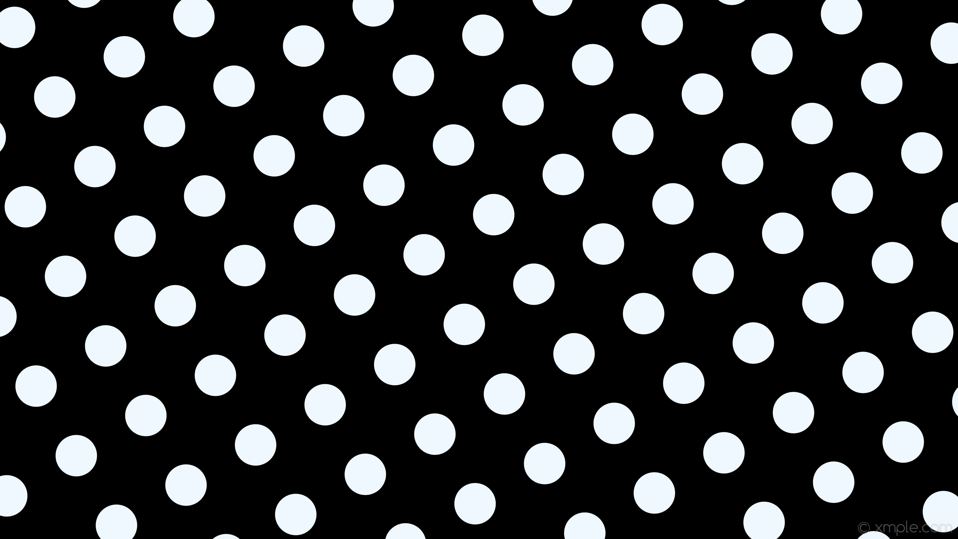 3840x2160 wallpaper spots white dots polka black alice blue #000000 #f0f8ff 210Â°  166px 322px