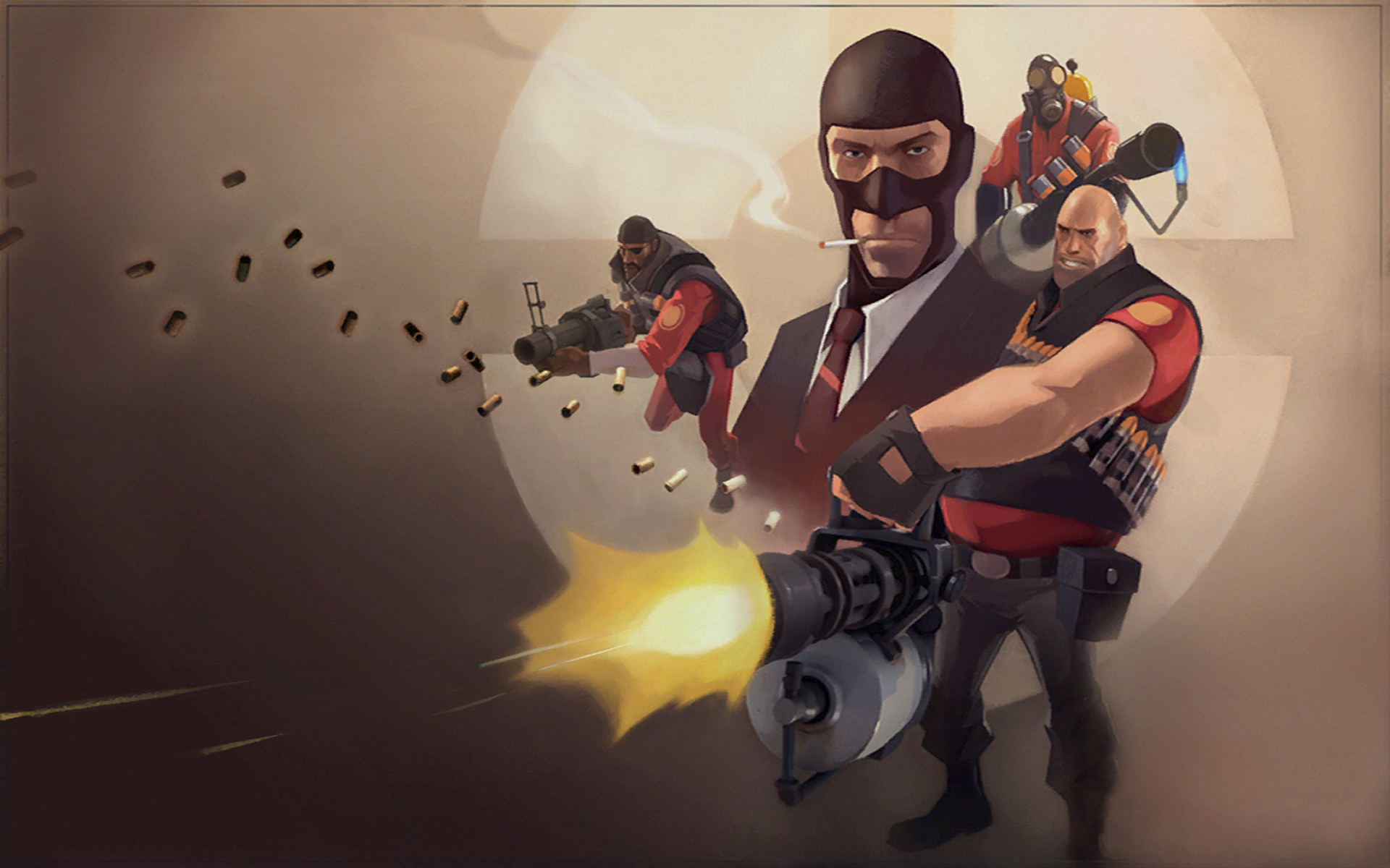 1920x1200 Video Game - Team Fortress 2 Spy (Team Fortress) Pyro (Team Fortress)