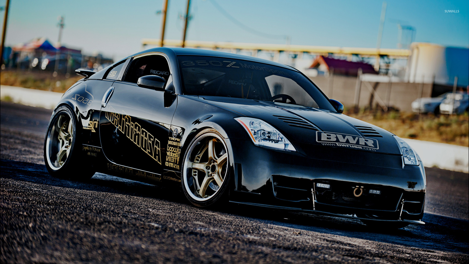1920x1080 Front side view of a Nissan 350Z wallpaper