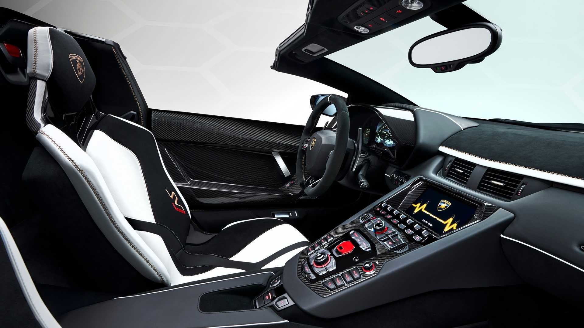 1920x1080 2020 Lamborghini Aventador SVJ Roadster Interior Cockpit Wallpaper