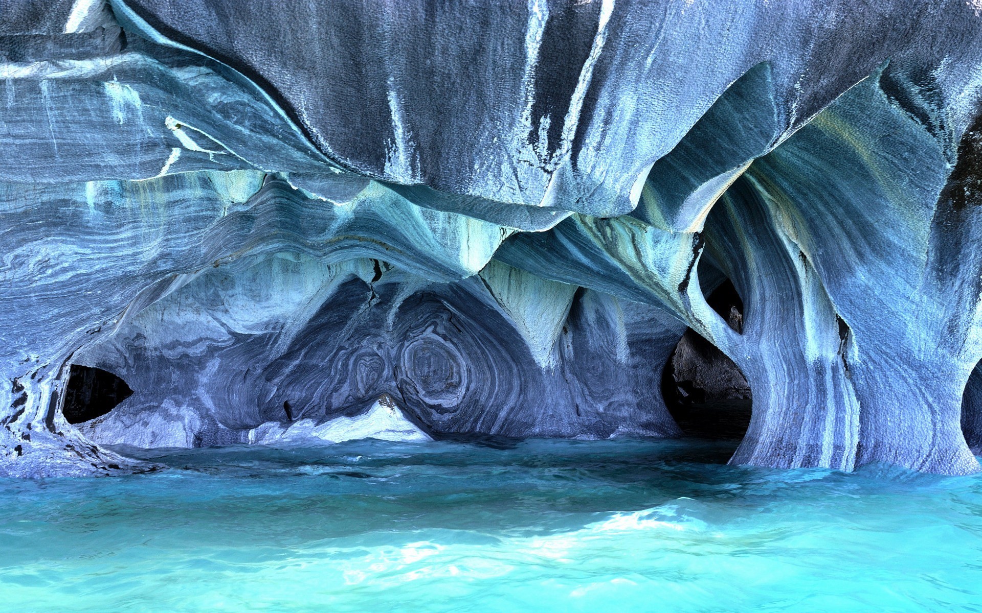 1920x1200 Blue Caves in South America