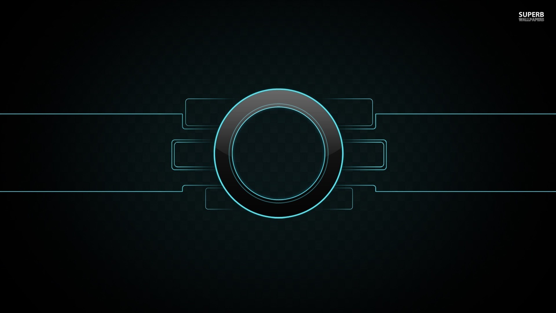 1920x1080 Neon Outlined Circle Wallpaper 
