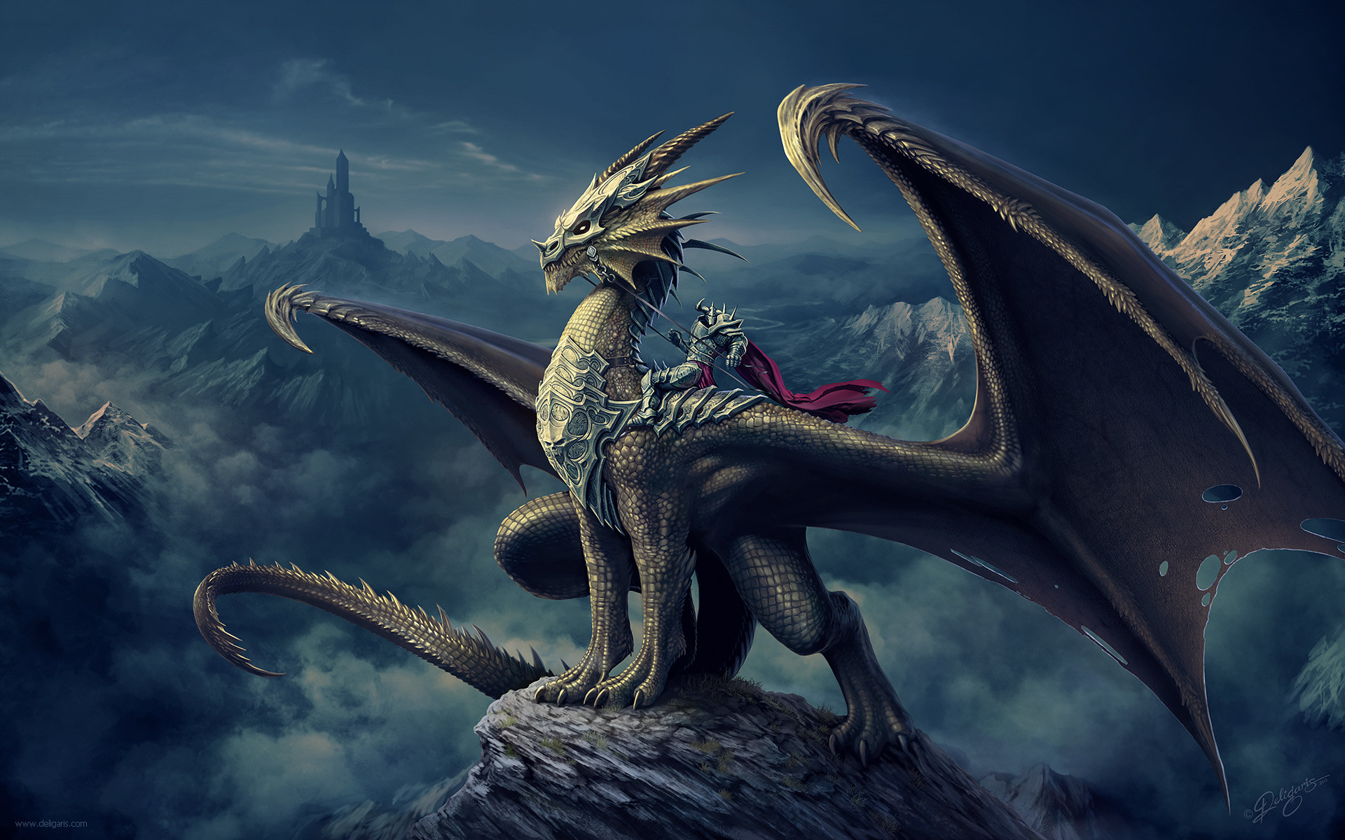 1920x1200 Fantasy Dragon Wallpaper