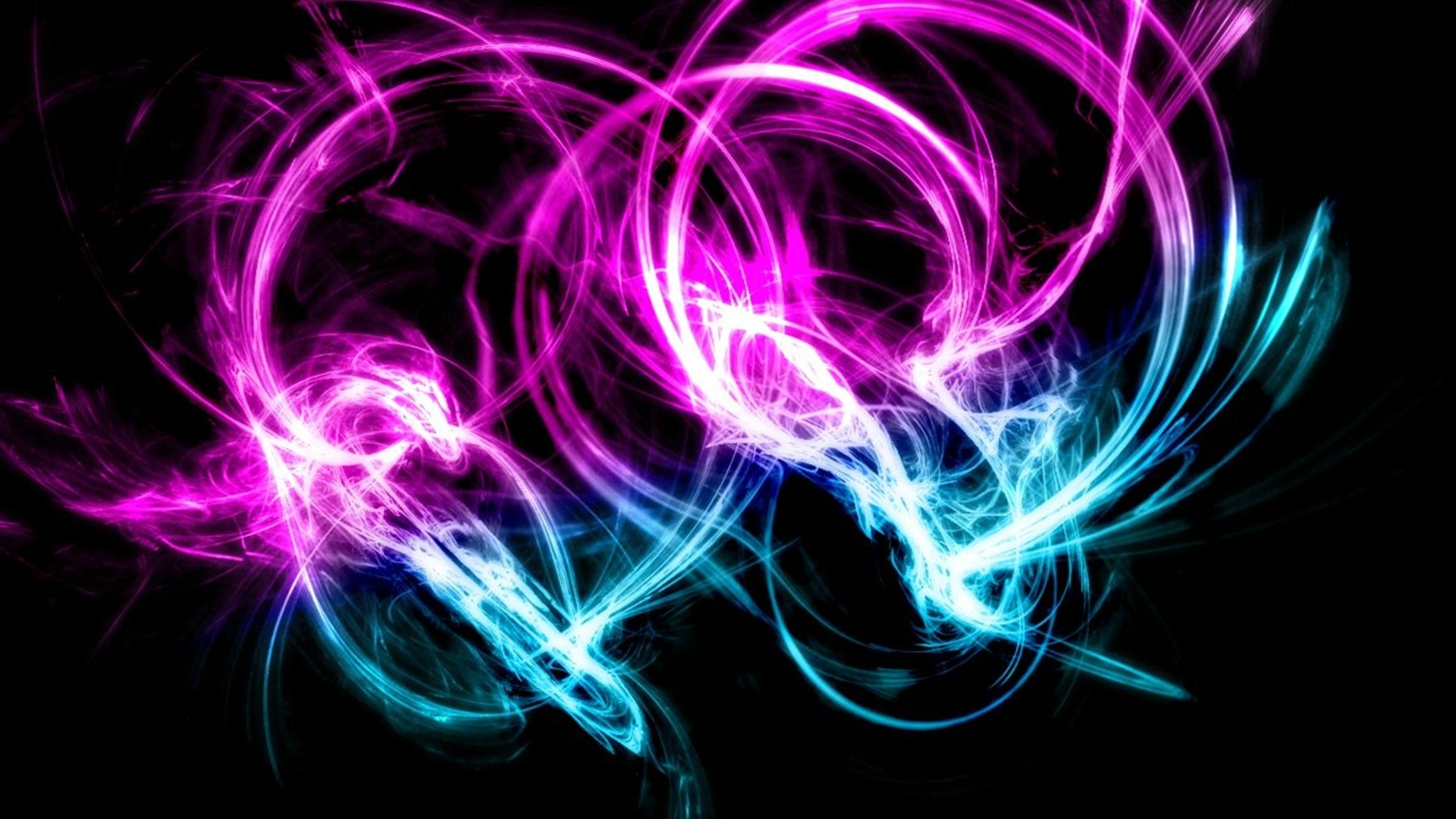 1920x1080 Preview wallpaper neon, patterns, cluster, background 