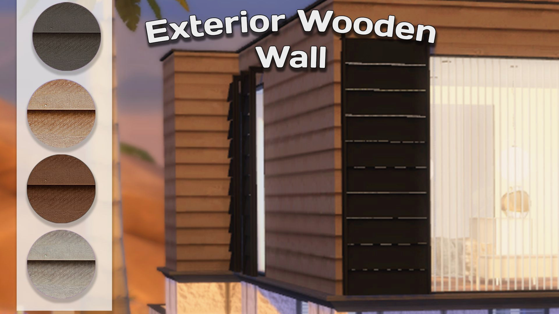 1920x1080 Sims 4 Cc Houses Tumblr Lovely Wooden Exterior Wall for Sims 4 S4cc