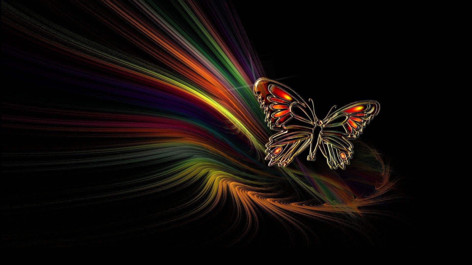 1920x1080 Free Wallpaper Butterflies - WallpaperSafari Cool Butterfly Wallpapers -  Wallpapers Browse 3D Rainbow Backgrounds ...