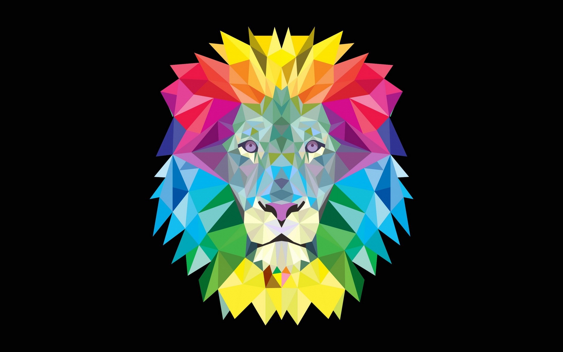 1920x1200 Previous: Colorful Geometric Lion ...