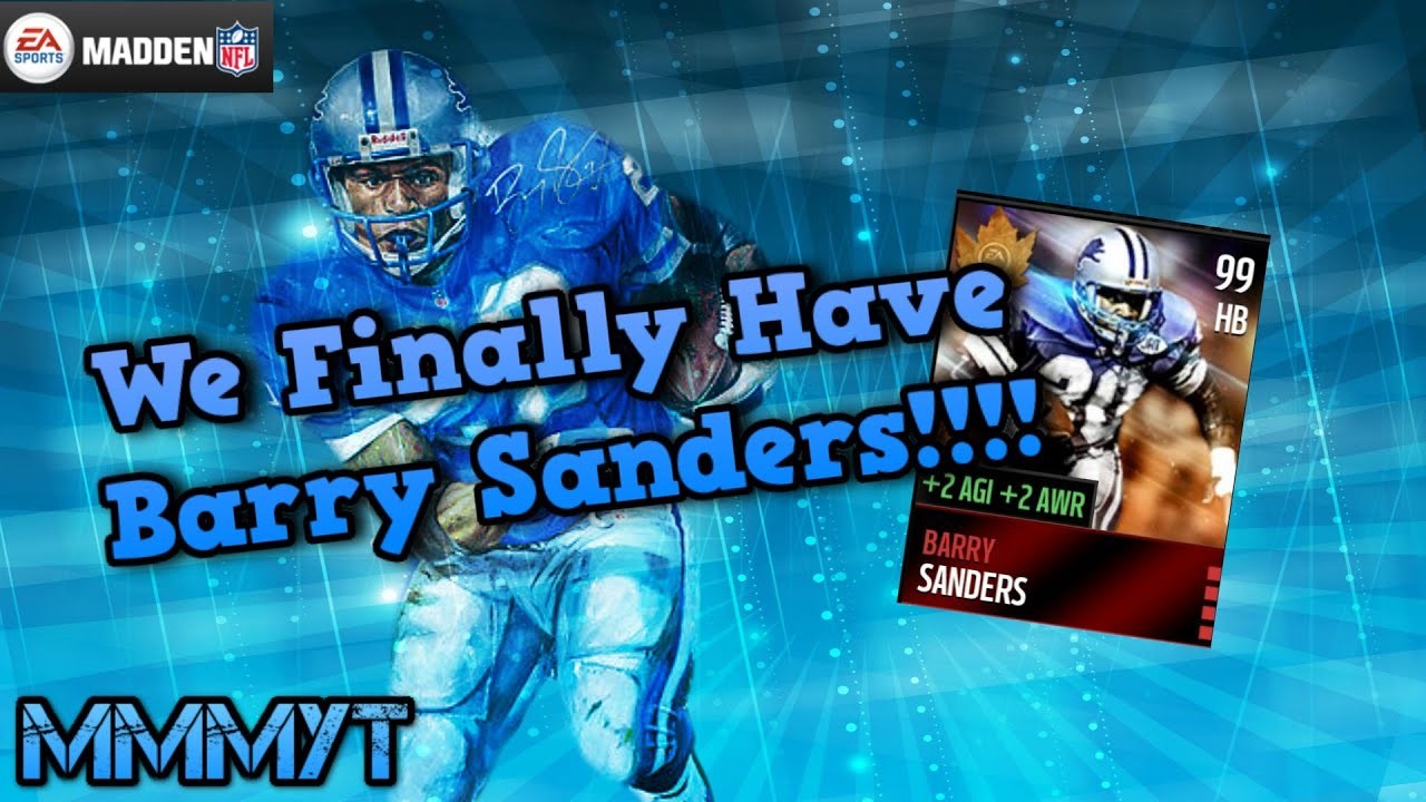 1920x1080 Madden Mobile 16 - Barry Sanders Gameplay!!!! Thanksgiving Stadium  Unlocked!!!! - YouTube