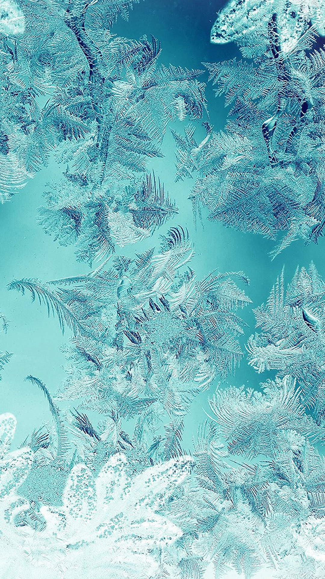 1080x1920 Ice Pattern Green Snow Nauture Christmas iPhone 6 wallpaper