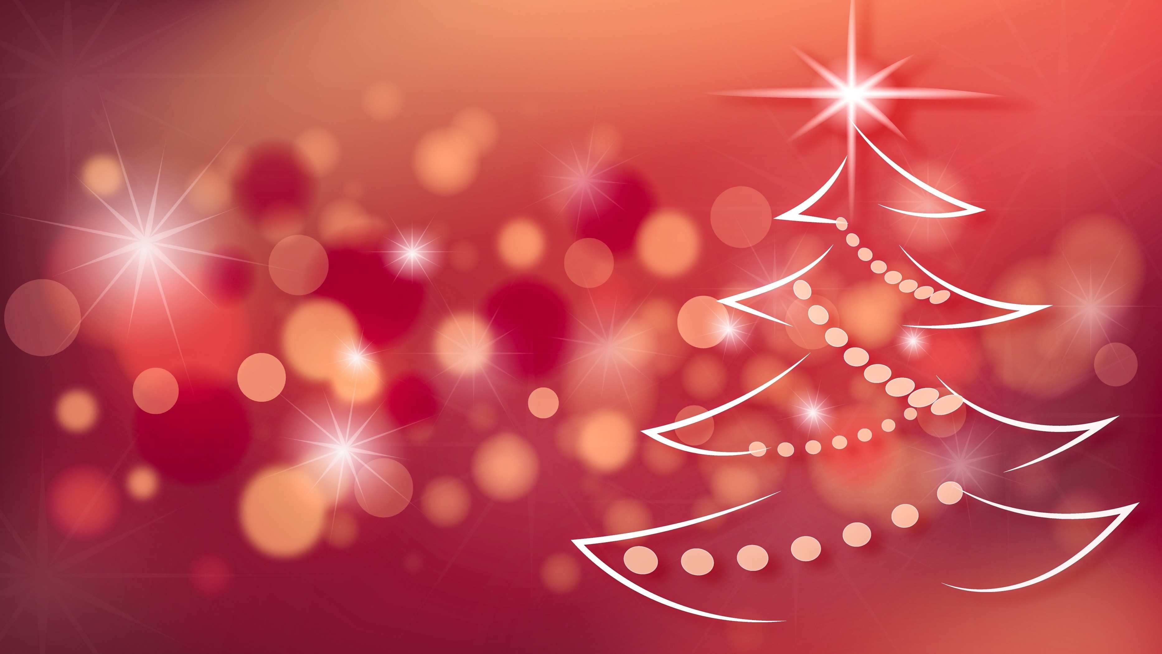 3733x2100 Red Christmas Tree Background 4k - Image #3144 - Licence: Free for Personal  Use