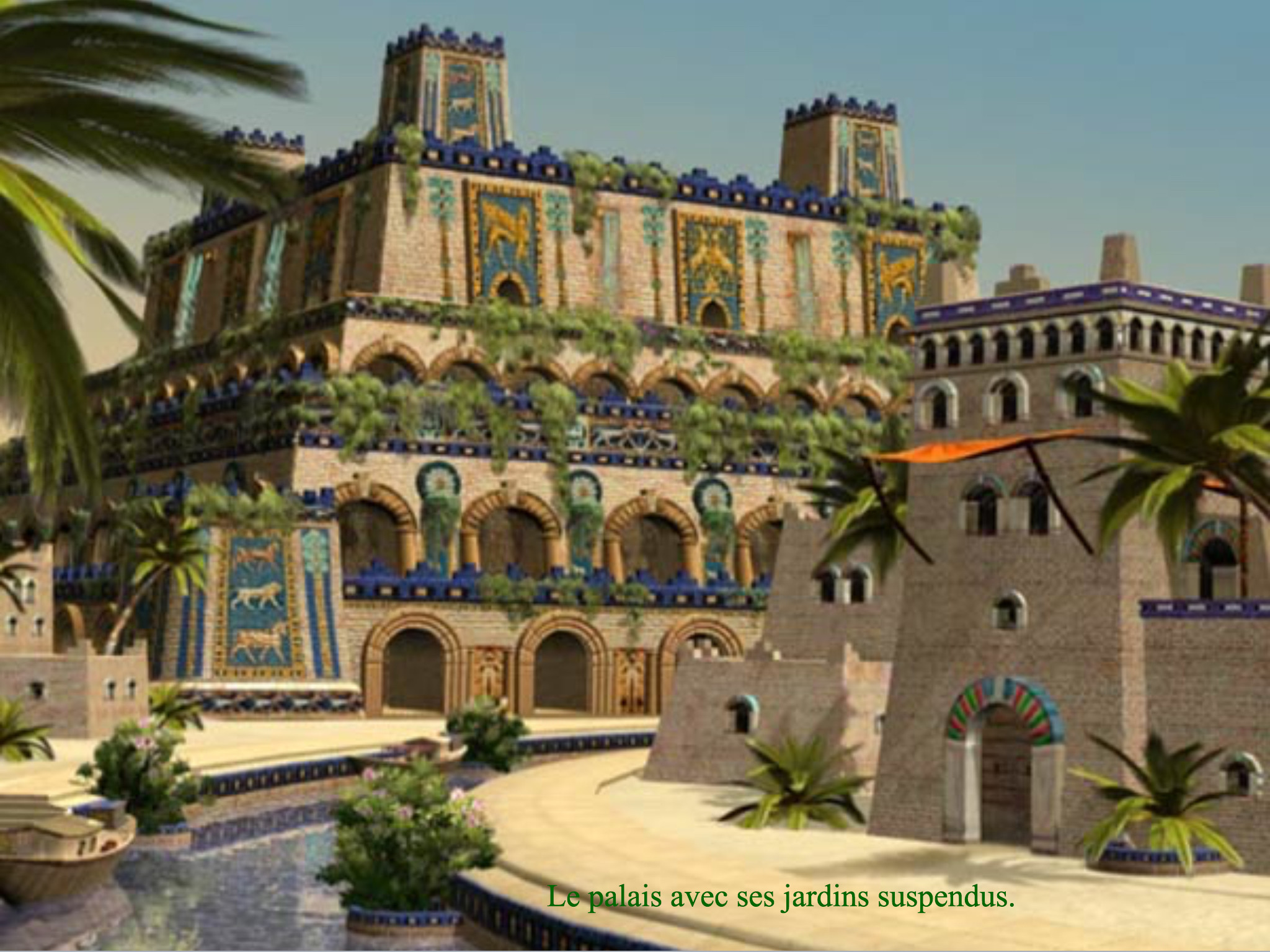 2048x1536 Le palais de Babylone avec ses jardins suspendus