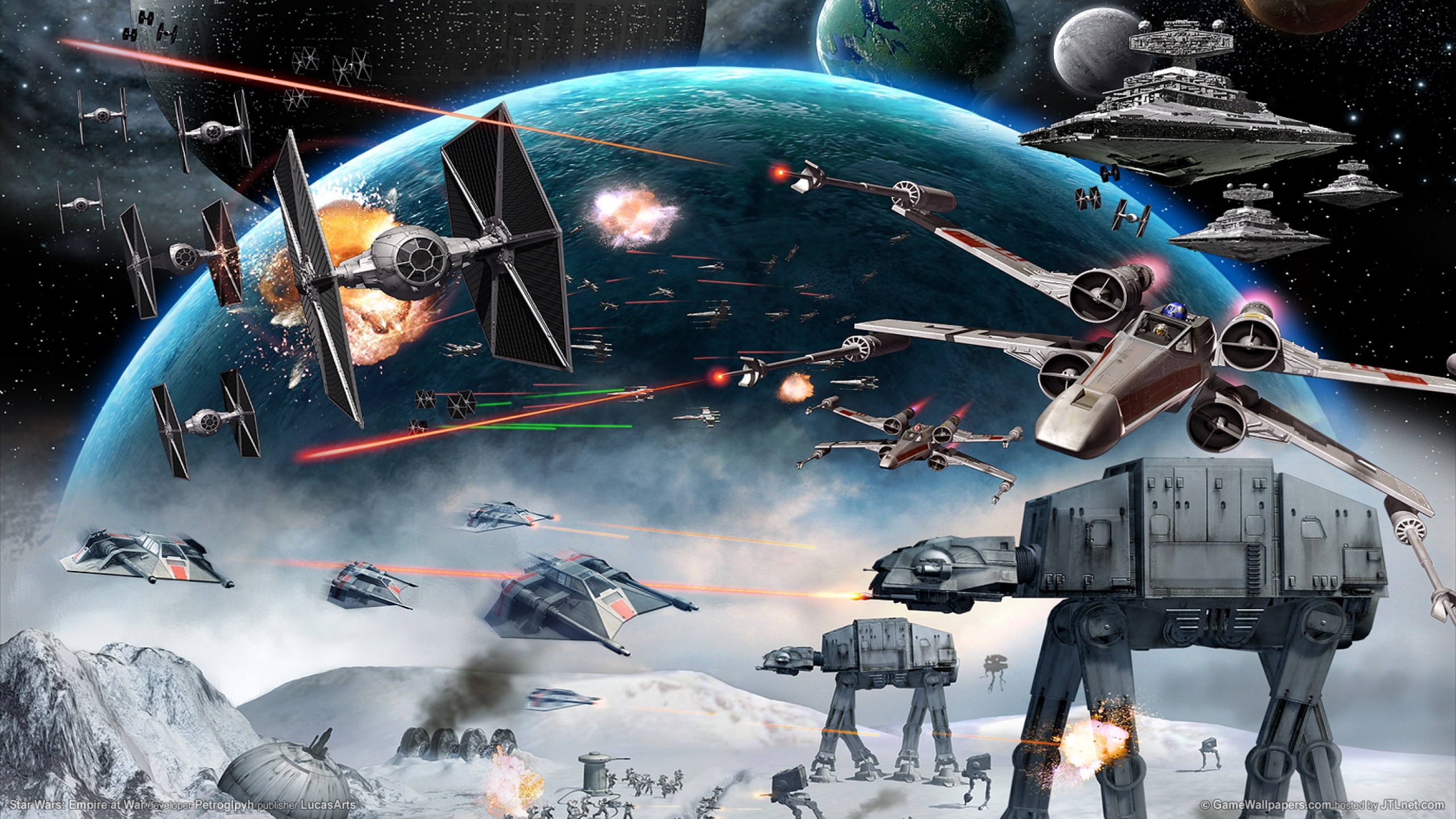 2560x1440 Star Wars Space Battle wallpaper - 1302331