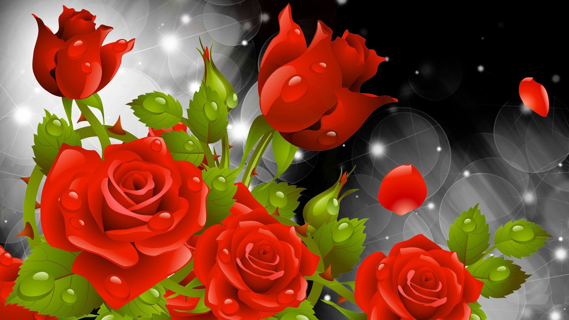 1920x1080 Red Rose Wallpaper (33 Wallpapers)