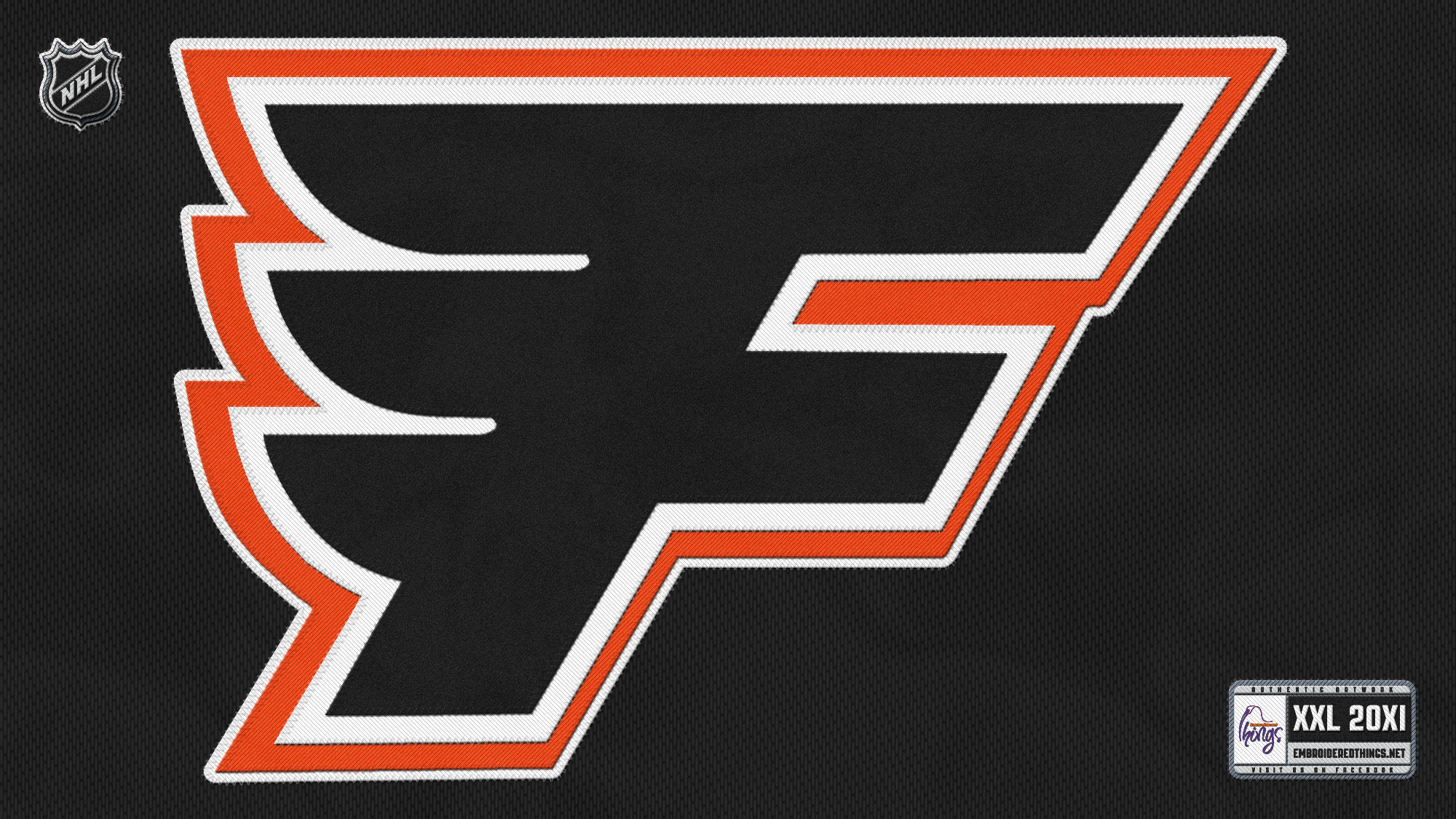 2000x1125 NHL Philadelphia Flyers Logo Black wallpaper HD. Free desktop .