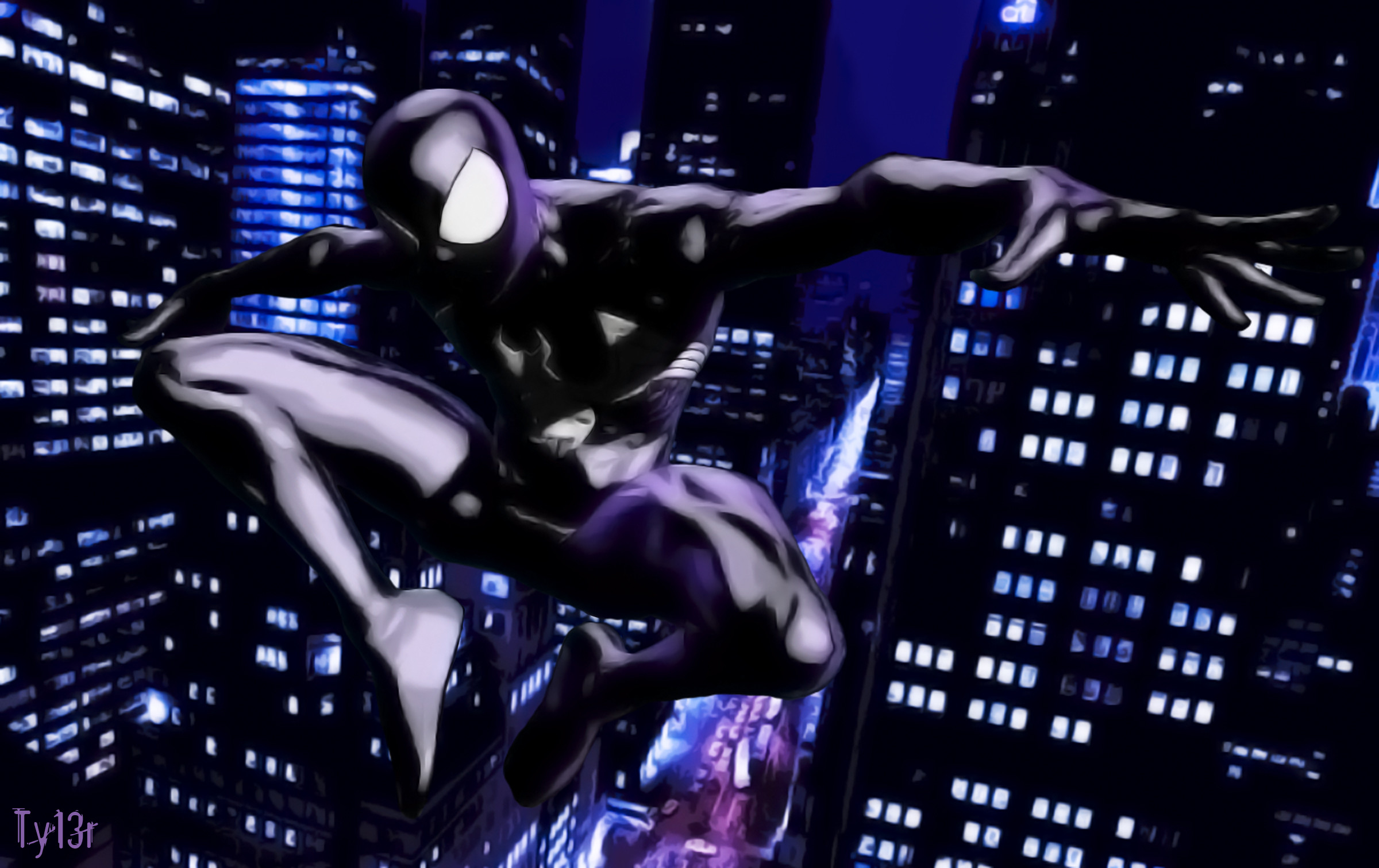 Download Spider Man Transformation To Black Suit Wallpaper  Wallpaperscom