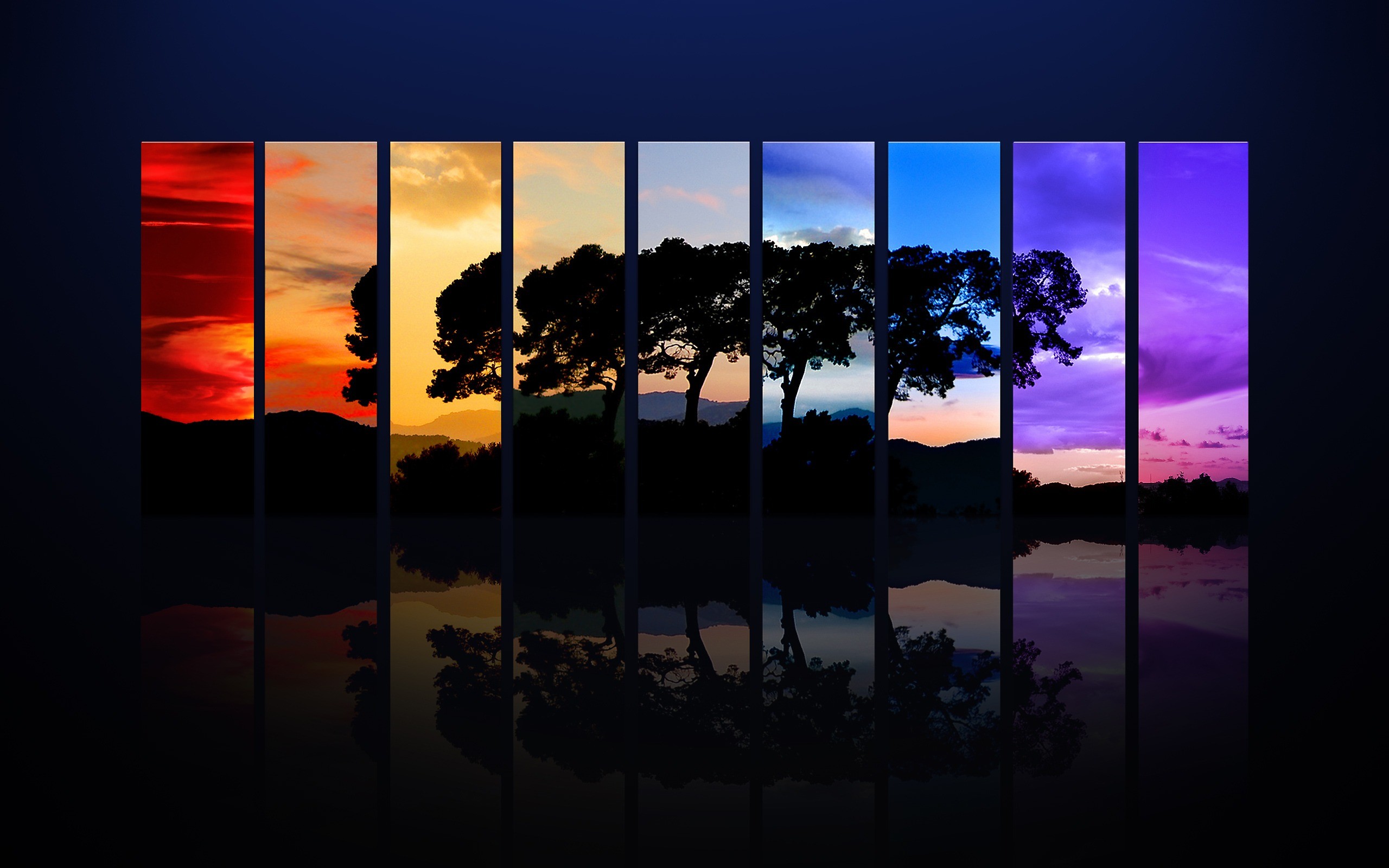 2560x1600 Spectrum of a Tree Wallpaper Photo Manipulated Nature