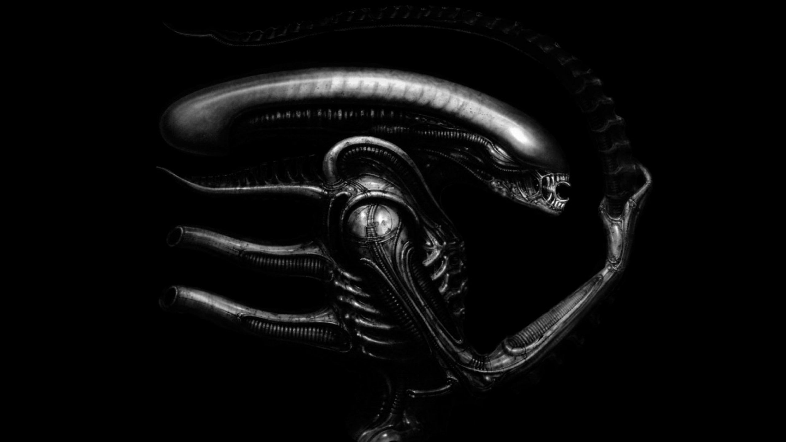 2560x1440 H R Giger Art Artwork Dark Evil Artistic Horror Fantasy Sci-fi Alien Aliens  Xenomorph Wallpaper At Dark Wallpapers