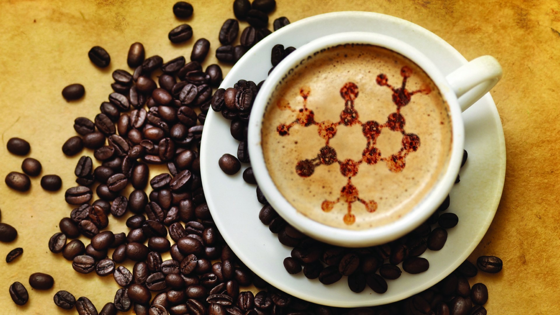 1920x1080 Caffeine Chemistry Coffee Beans Drinks Foam Structure