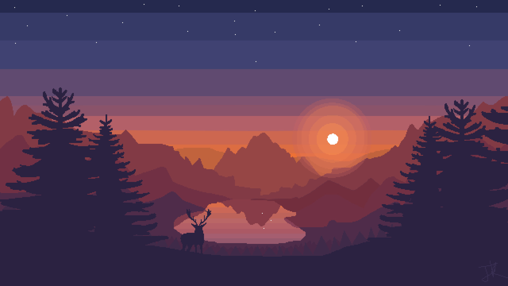 wallpaper collection  Album on Imgur  Cool pixel art Pixel art  landscape Pixel art design