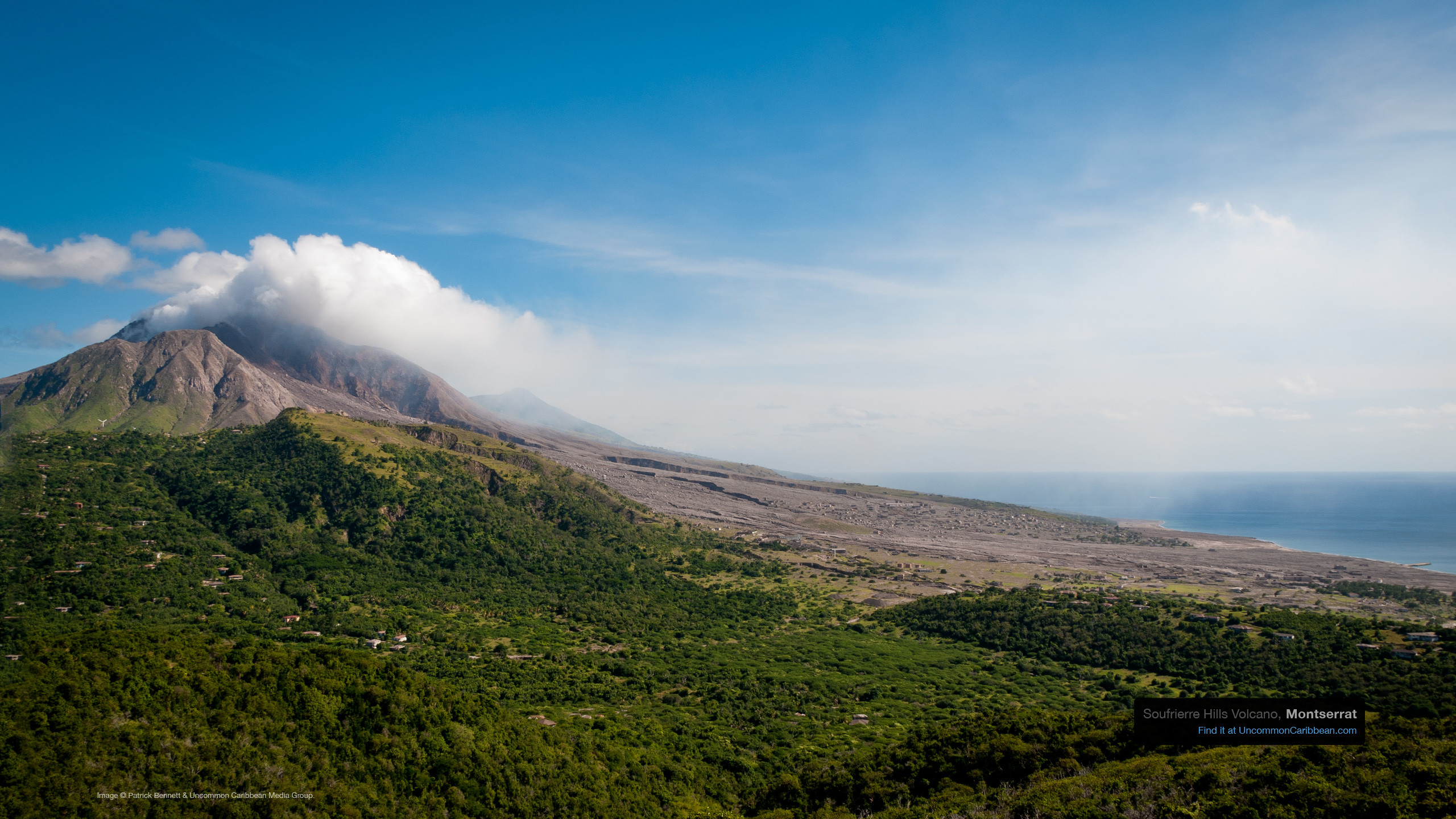 2560x1440 Soufrierre Hills Volcano, Montserrat