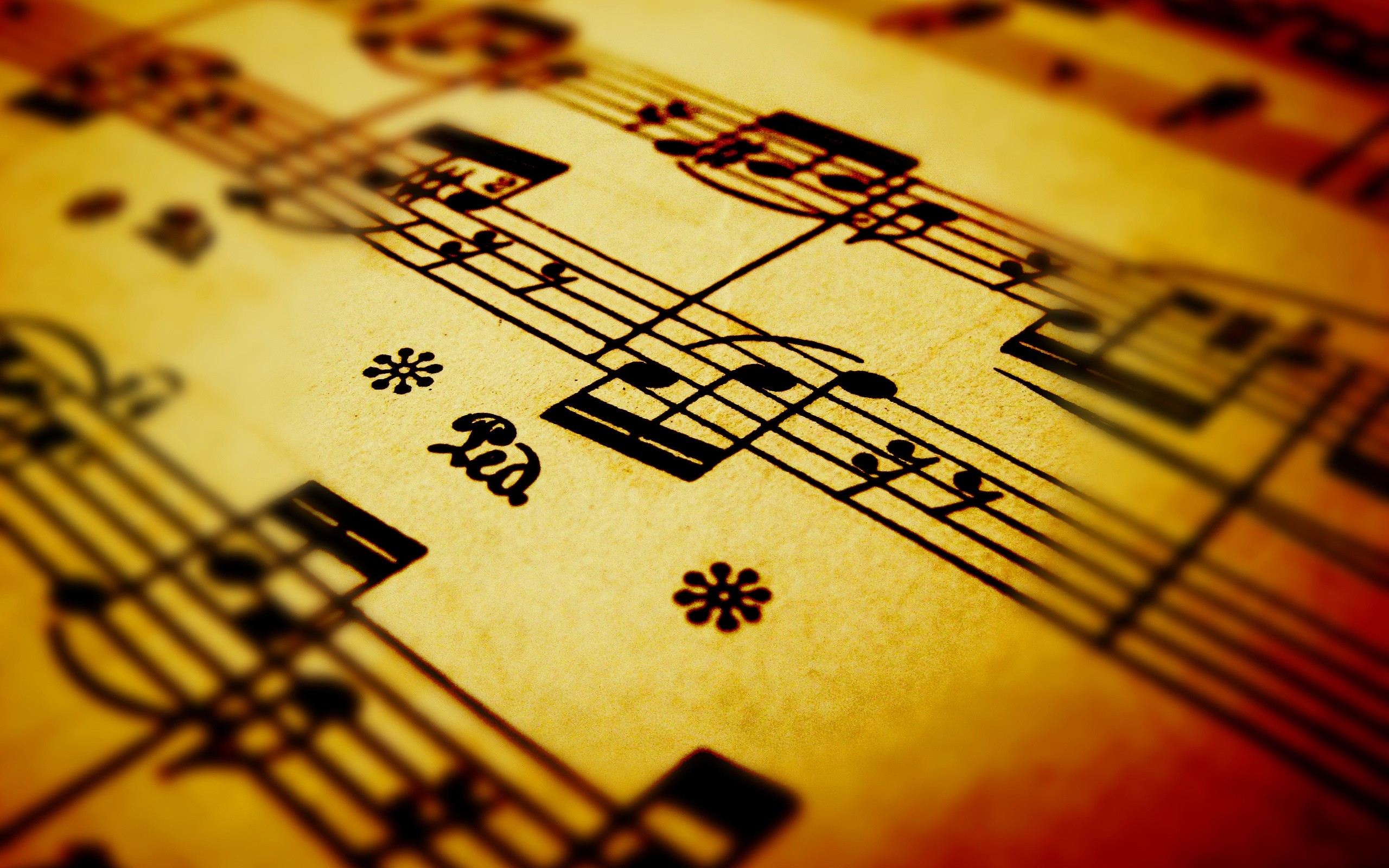 2560x1600 Text, Classical Music, Musical Composition, Sheet Music, Yellow Wallpaper  in  Resolution