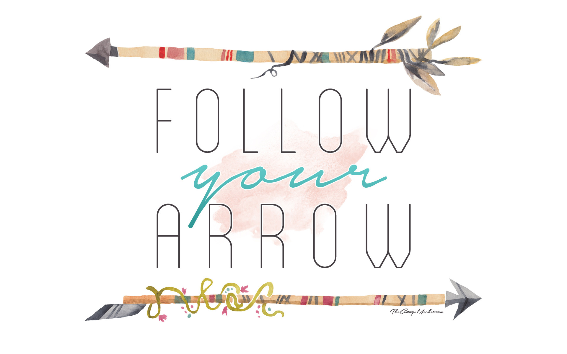 1920x1200 Downloads: Follow Your Arrow Wallpaper - B.May Creative