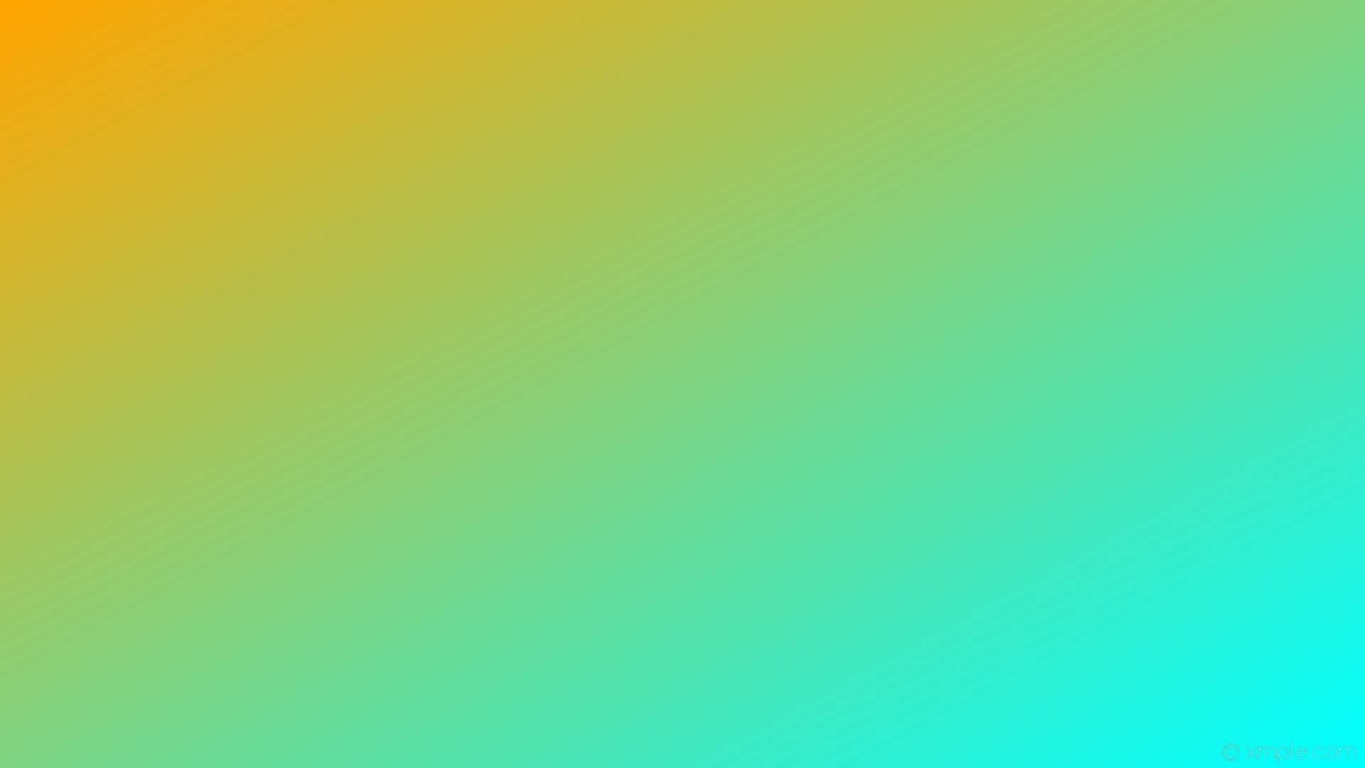 1920x1080 wallpaper gradient blue linear orange aqua cyan #ffa500 #00ffff 150Â°