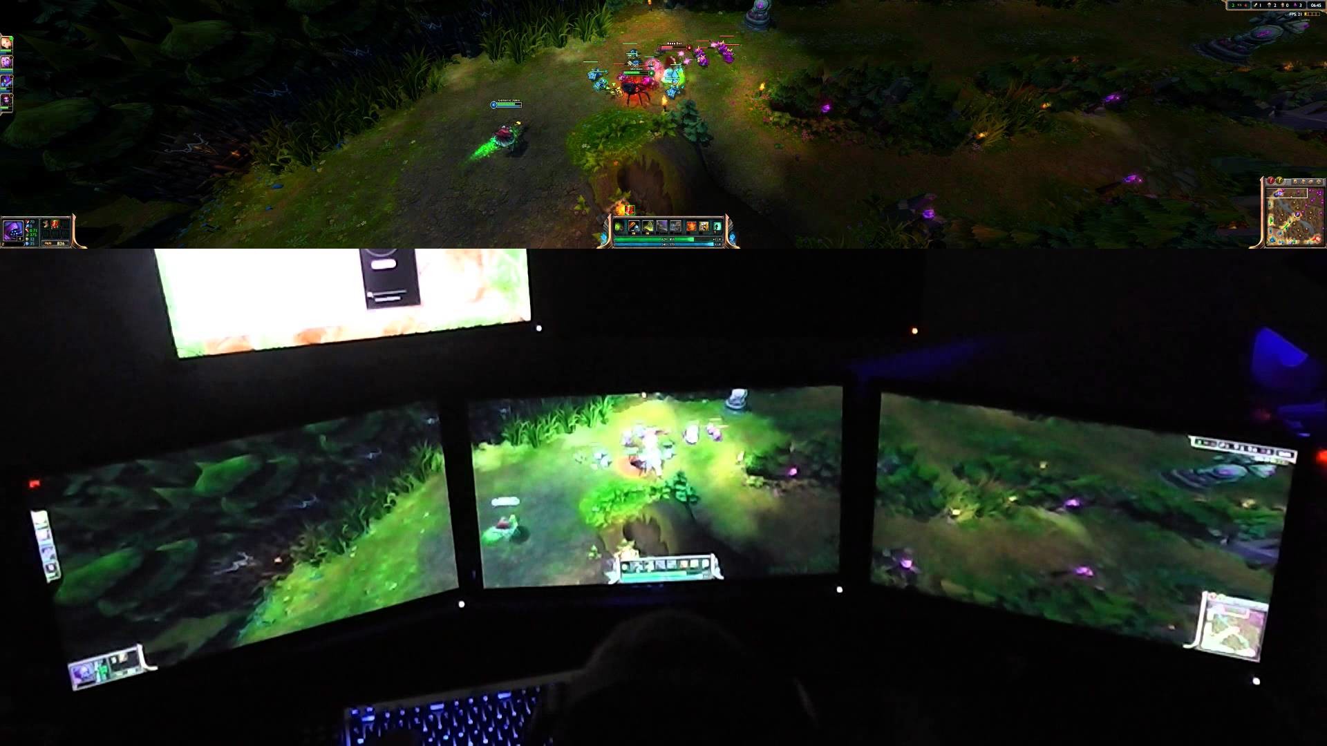 1920x1080 League Of Legends Eyefinity Gameplay (Tri Triple Screen) - First Mission -  Intro To Game