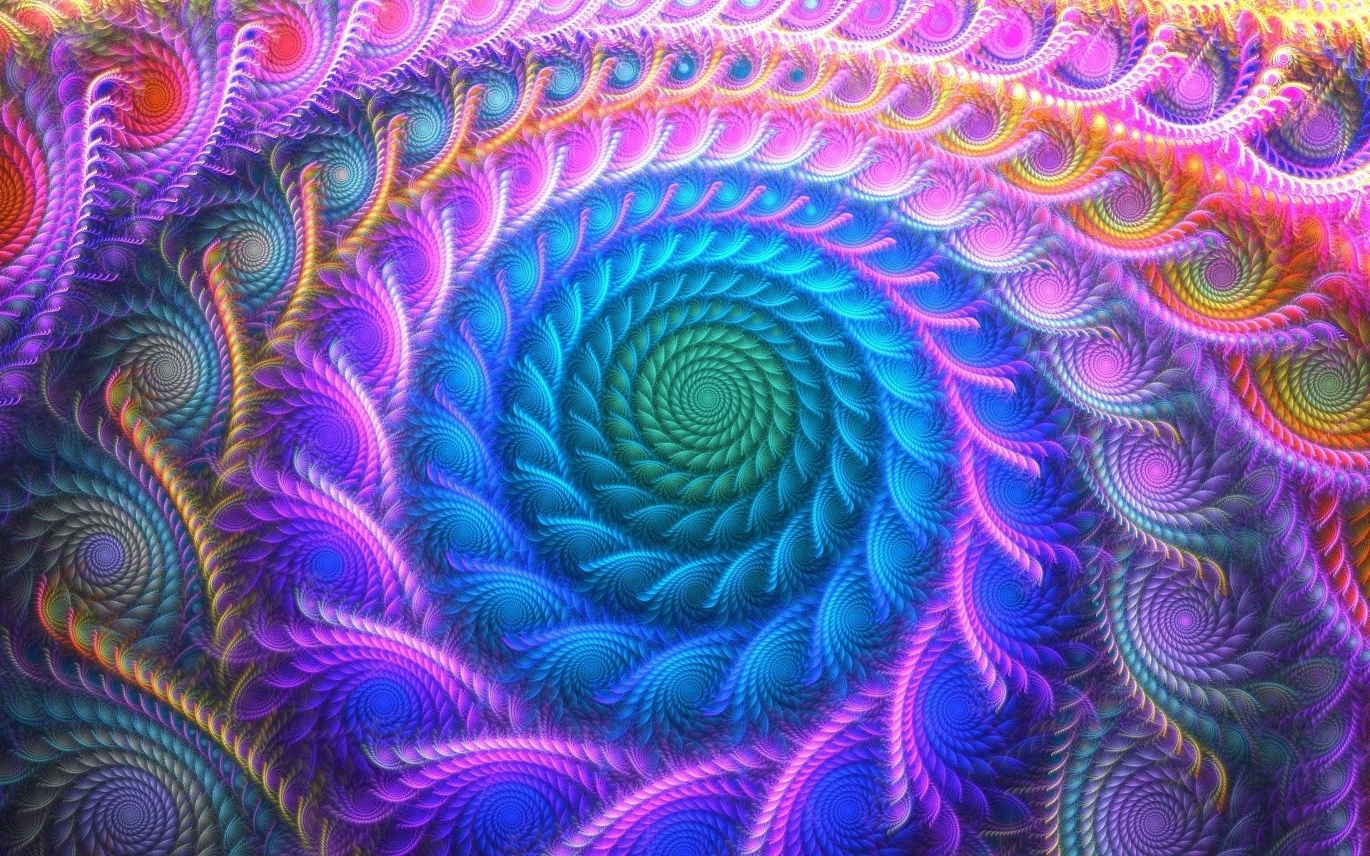 1920x1200 Green swirl inside the fractal curves wallpaper  jpg