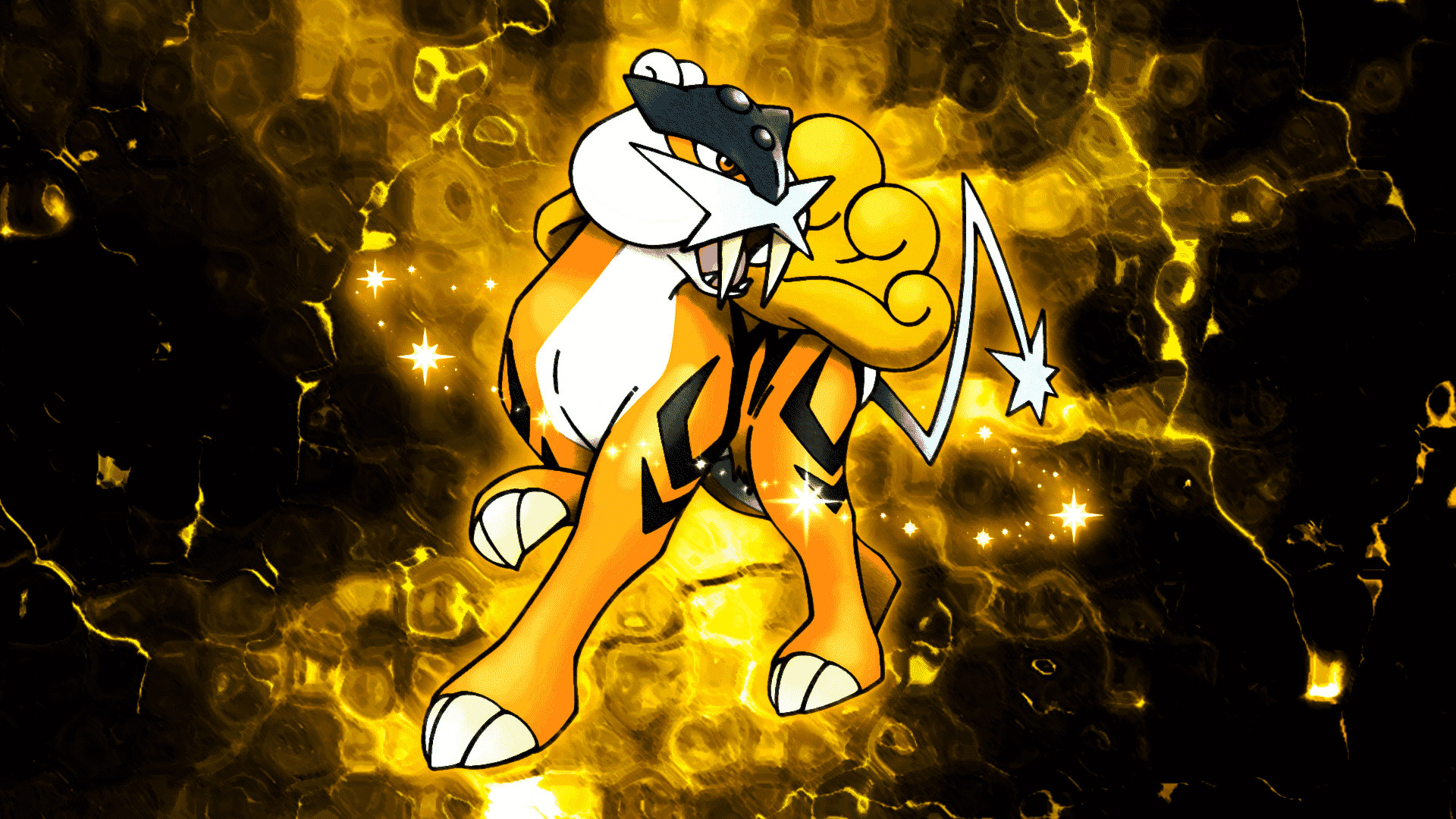 1920x1080 Raikou as we know is one the three legendary dog PokÃ©mon, who came back  after a the legendary birds were gone. Raikou is an electric type PokÃ©mon  that is ...