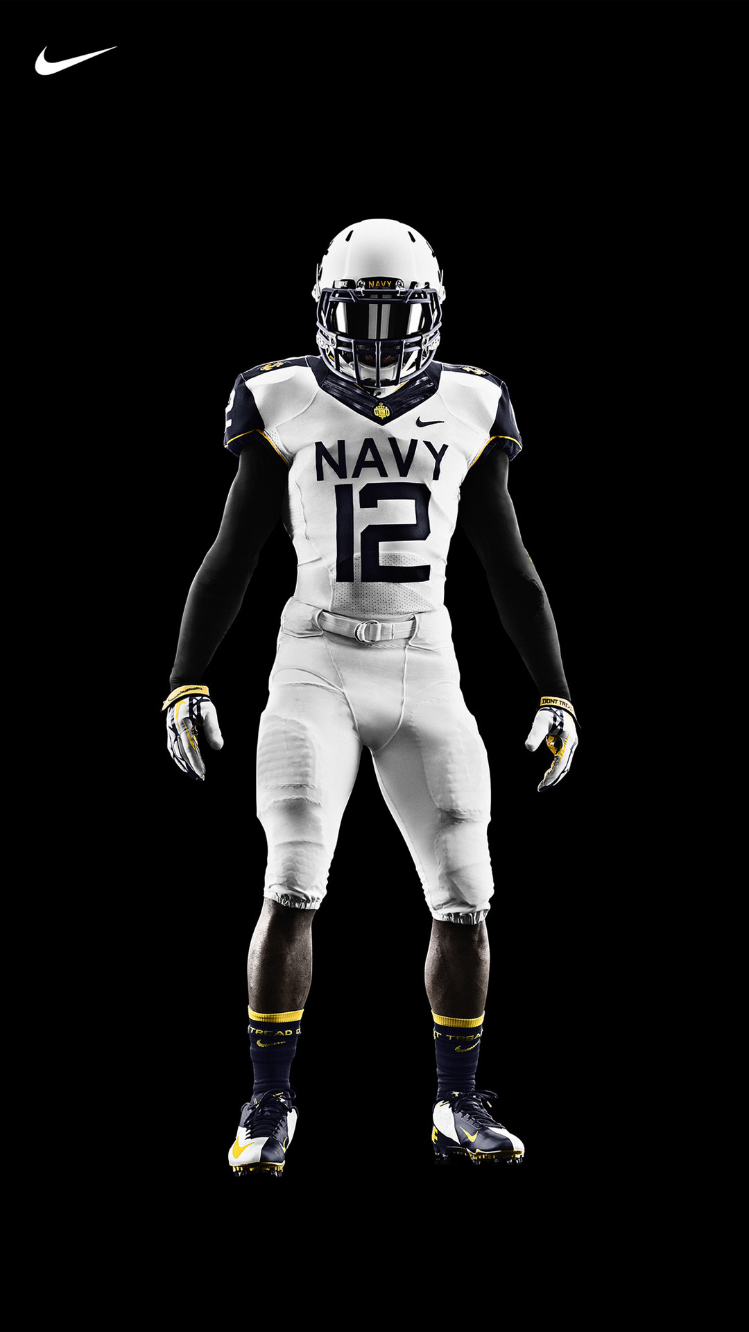 1080x1920 Nike Football Navy Uniform