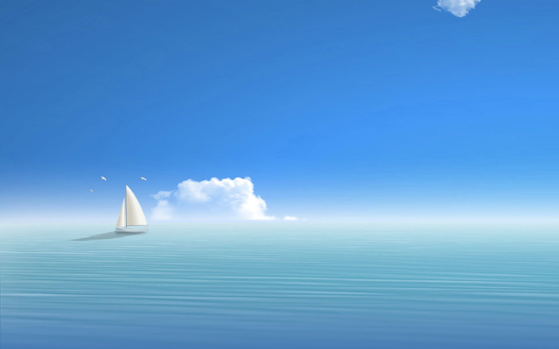 1920x1200 ... Sailing towards the horizon