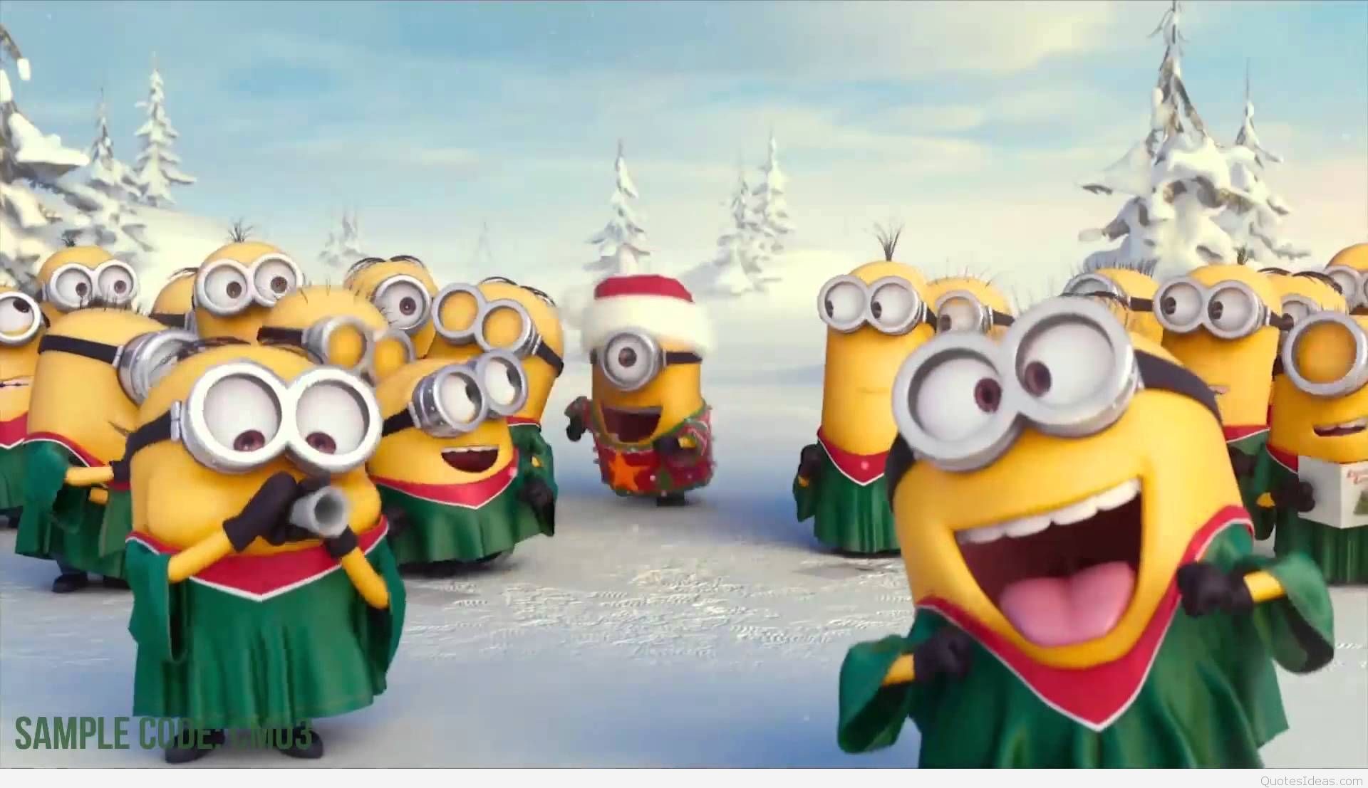 1920x1107 Christmas Minions Wallpapers Group