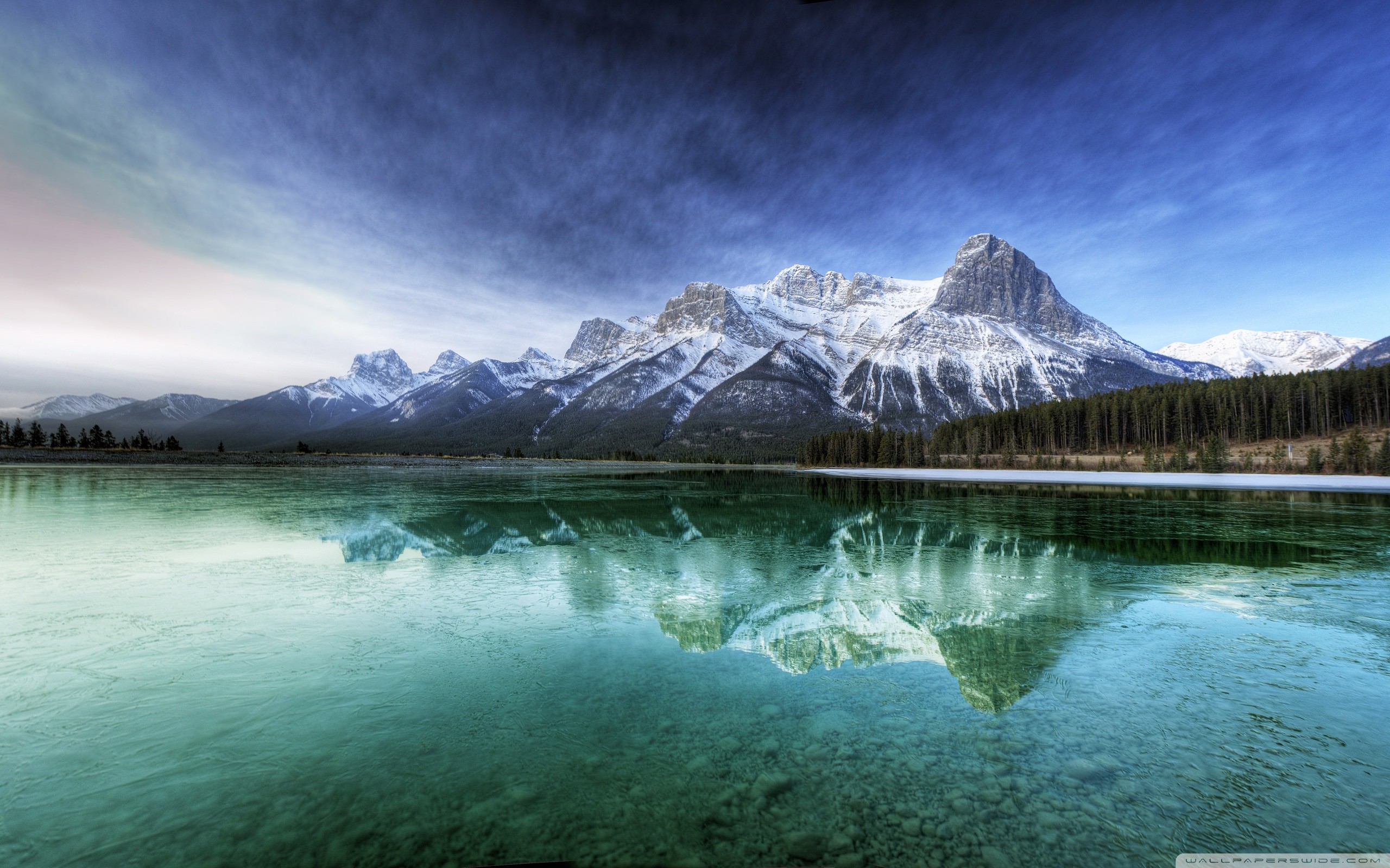 2560x1600 Mountain Lake Scenery HD desktop wallpaper : Widescreen : High ... src