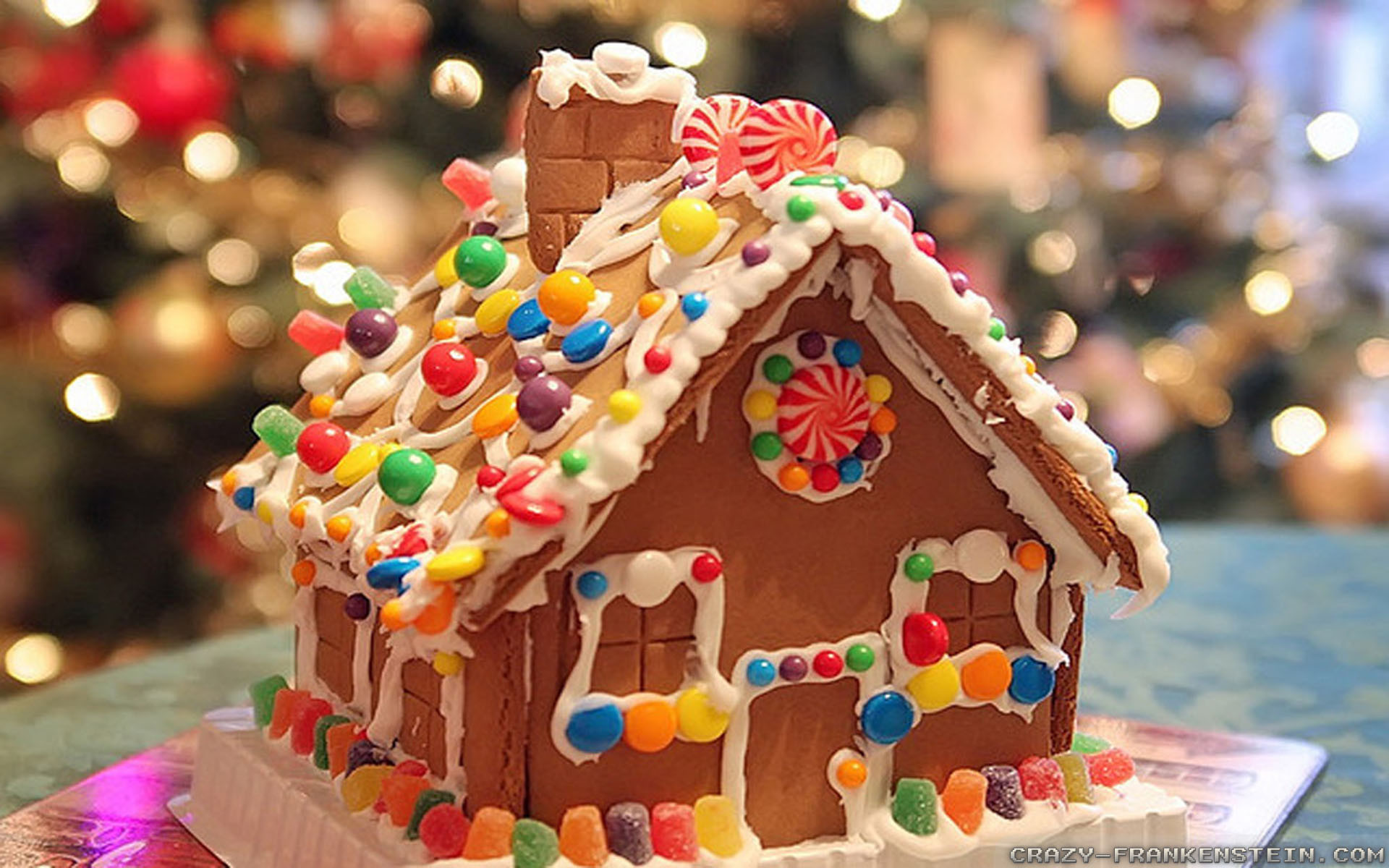 Download Happy Holidays Gingerbread House Poster Wallpaper  Wallpaperscom