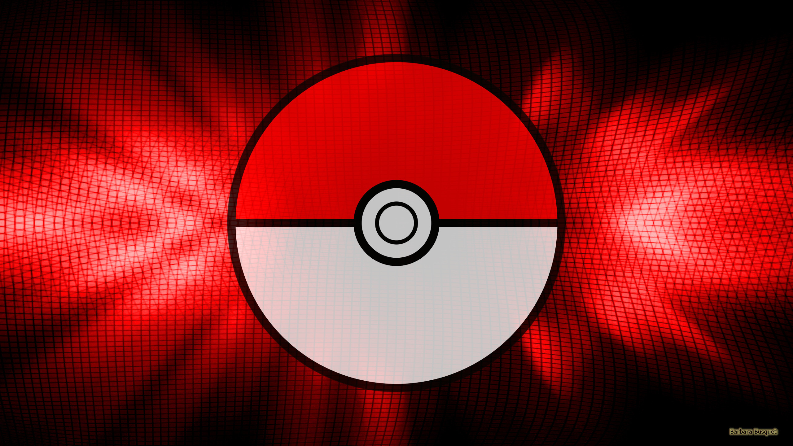 Pokemon RED - Minimal Wallpaper - Red background by lol123xb on