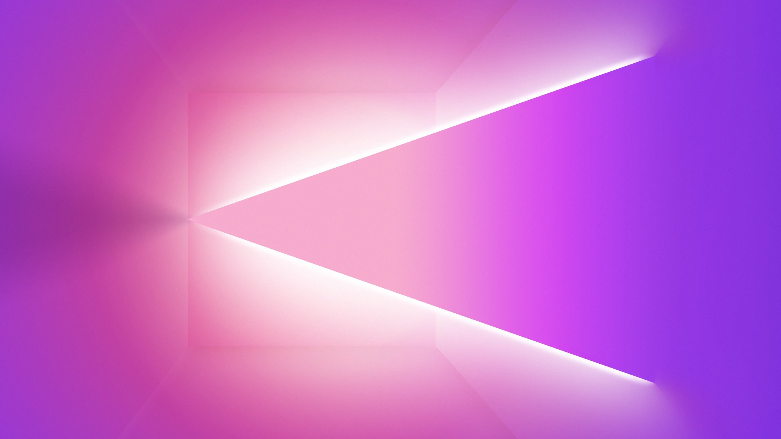 2560x1440 Triangle, Pink, Neon Light