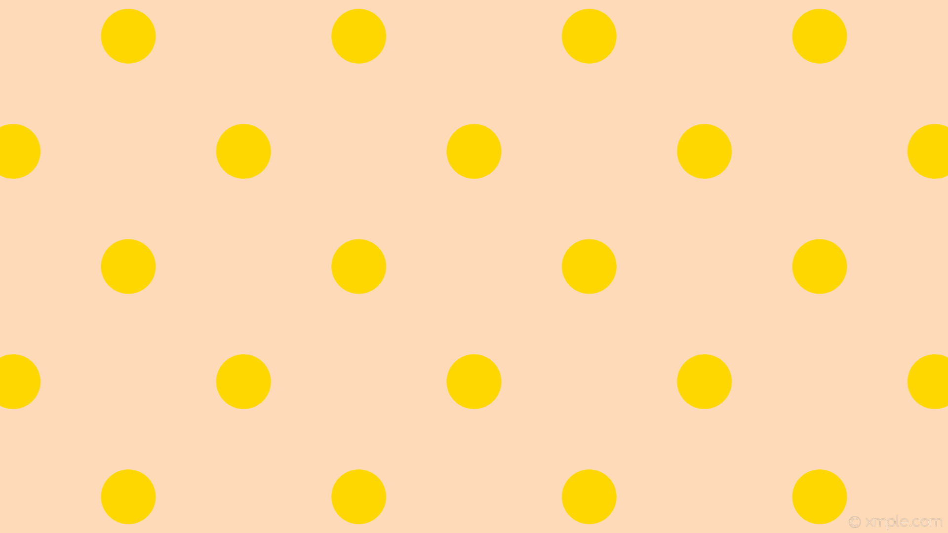 1920x1080 wallpaper spots polka dots yellow peach puff gold #ffdab9 #ffd700 135Â°  111px 330px
