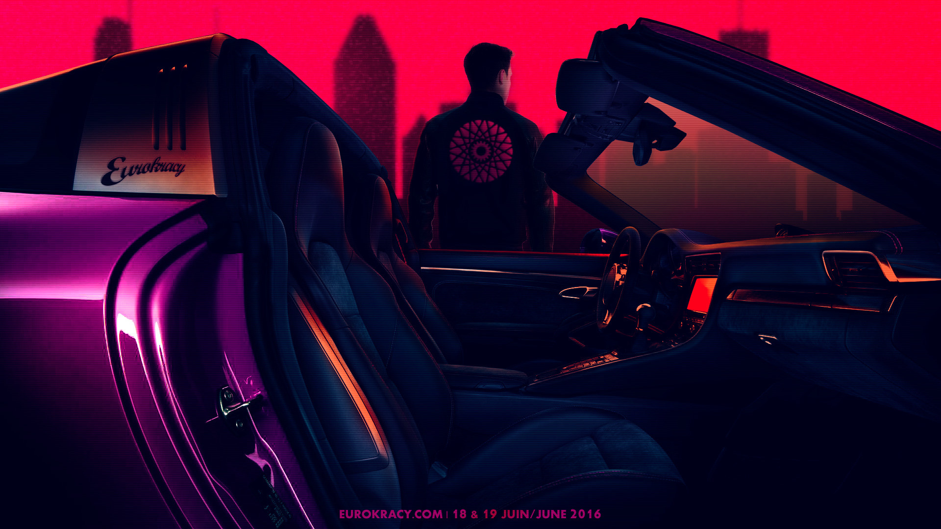 1920x1080 An outrun inspired wallpaper I made