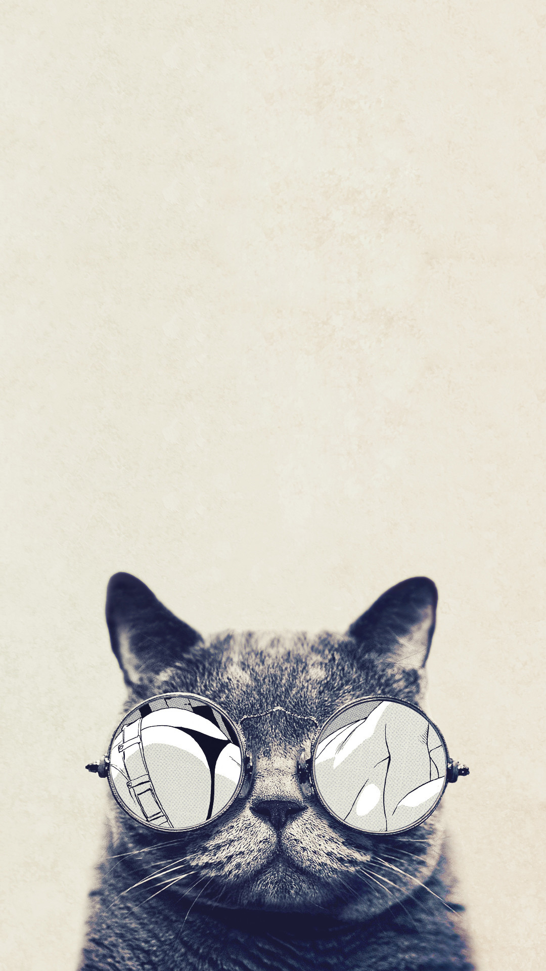 1080x1920 Cat glasses HTC hd wallpaper - High quality htc one wallpapers and abstract  backgrounds designed by the best and creative artists in the world.