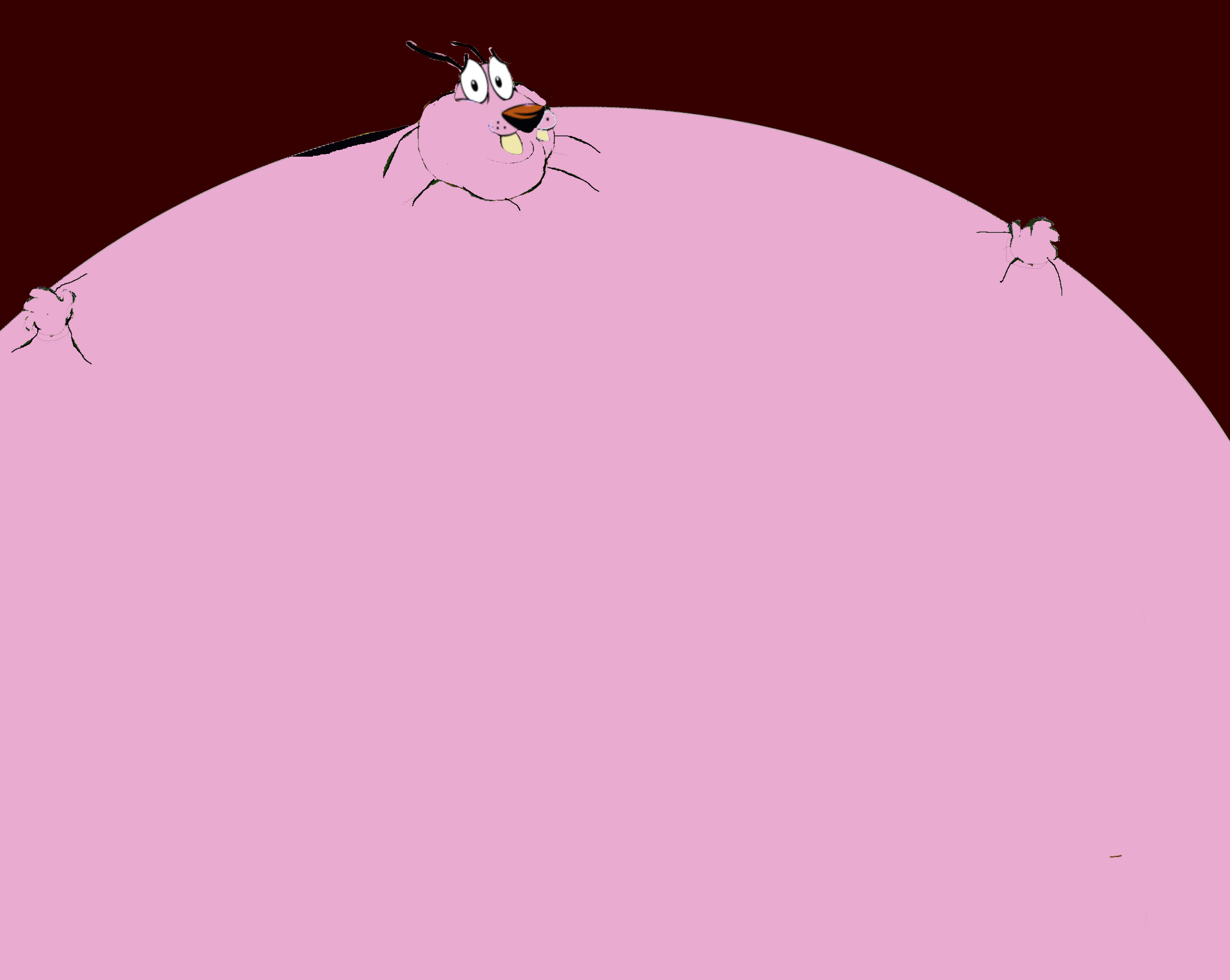 2637x2102 ... Inflated Courage the Cowardly Dog by InflationTime